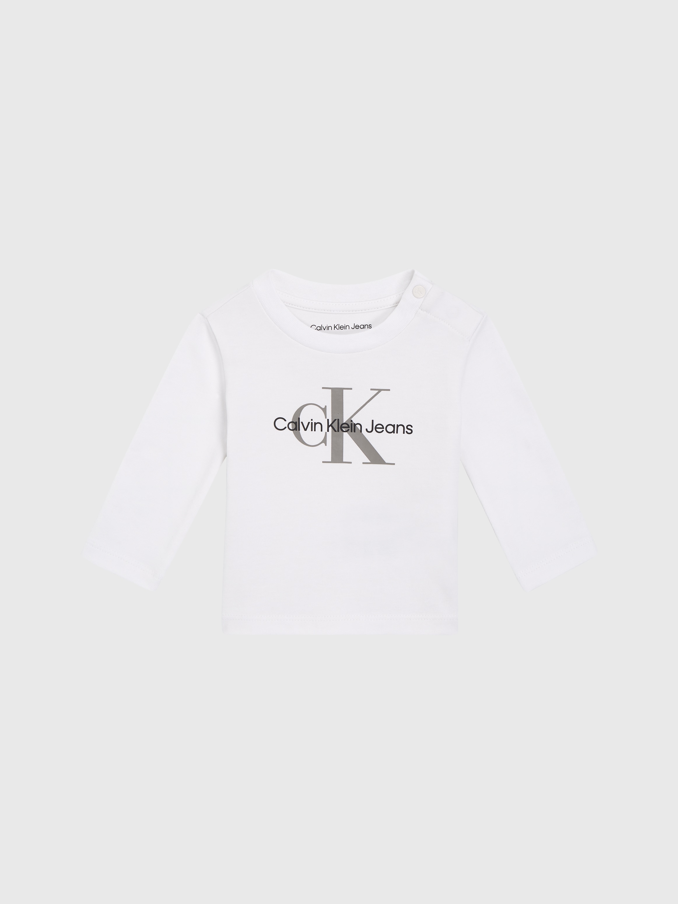 Calvin Klein Jeans Langarmshirt »MONOGRAM LS T-SHIRT«, für Babys bis 2 Jahre, mit großem Druck