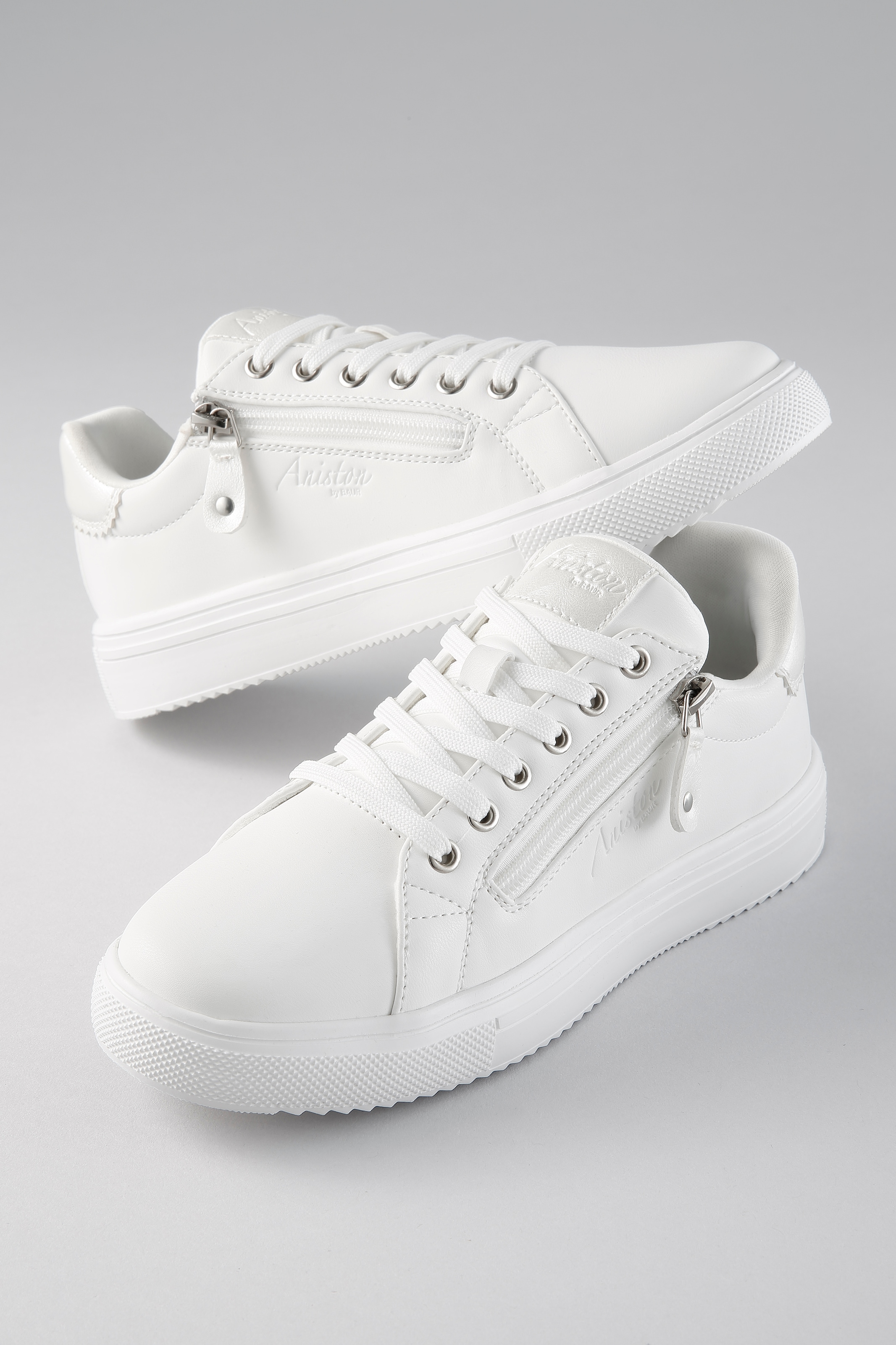 Aniston SHOES Sneaker Schnürschuh, Freizeitschuh mit Reißverschluss - NEUE günstig online kaufen