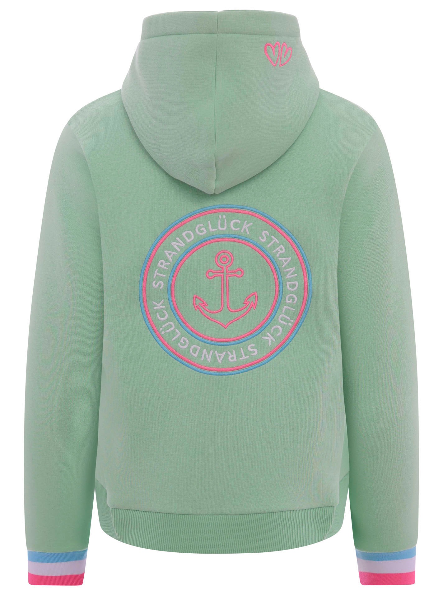 Zwillingsherz Kapuzensweatjacke, Regular-Fit, Kapuze, Langarm, Reißverschlu günstig online kaufen