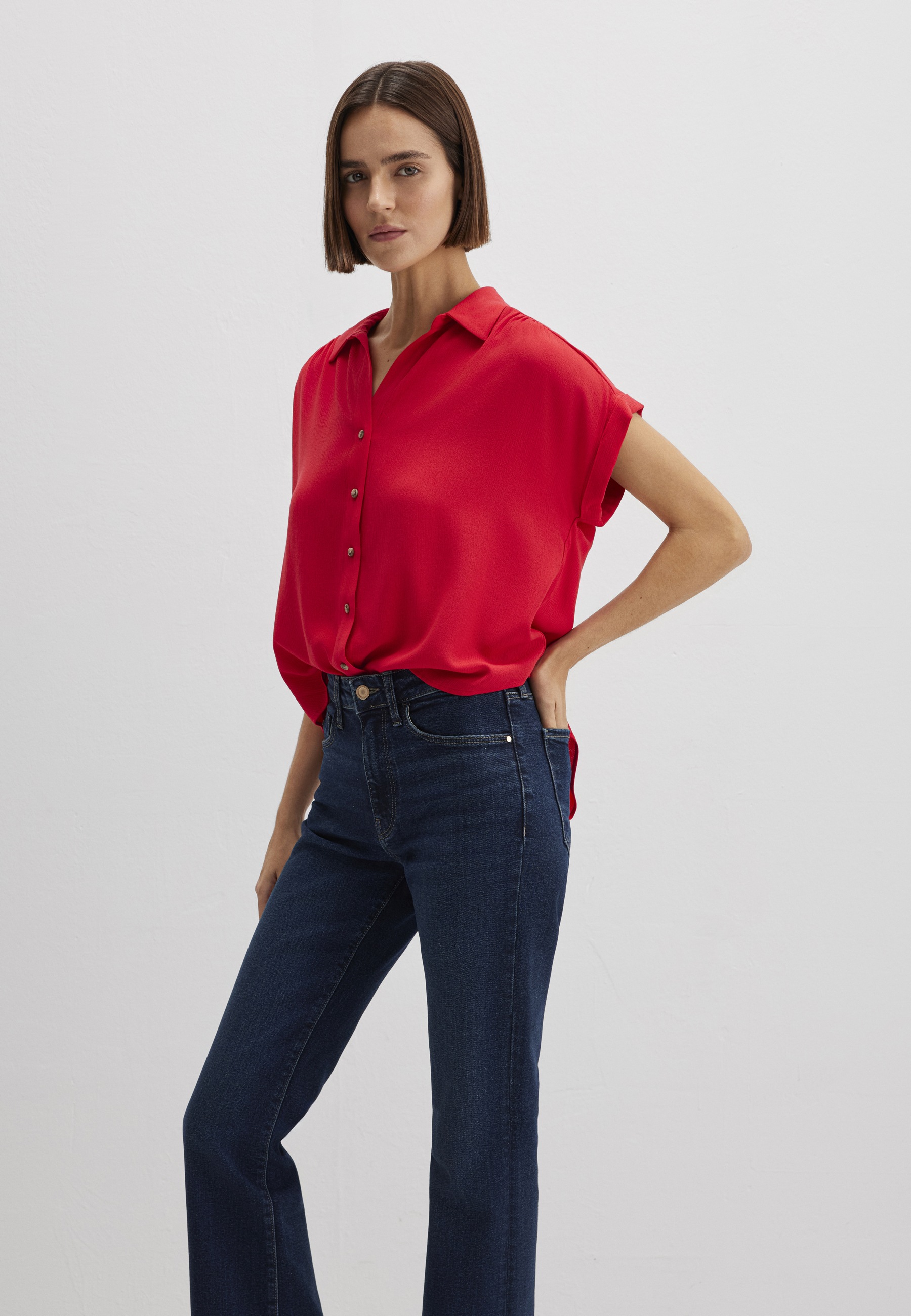 Thumbnail - Mavi Kurzarmbluse "SHORT SLEEVE SHIRT" Bluse Kurzarm