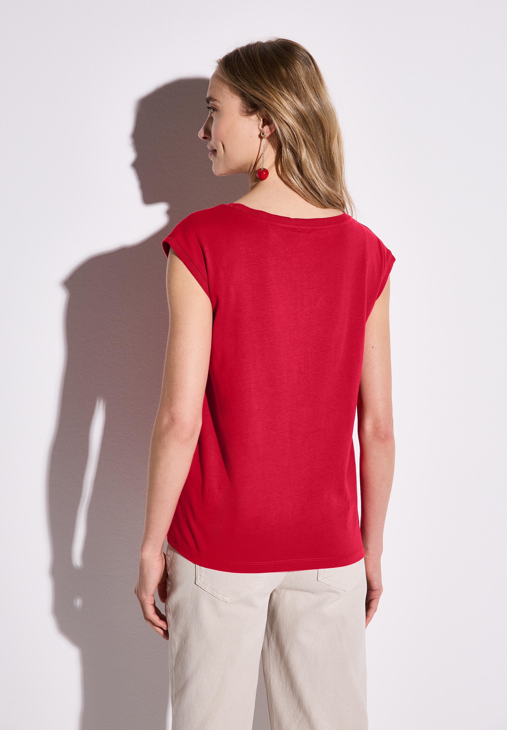 STREET ONE T-Shirt, aus reiner Baumwolle