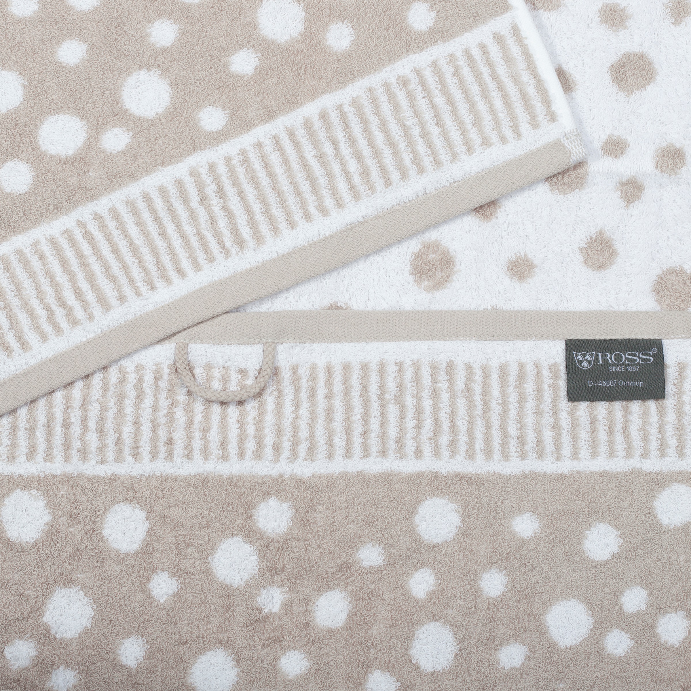 Thumbnail - ROSS Handtücher "Punkte, allover" aus feinster Baumwolle