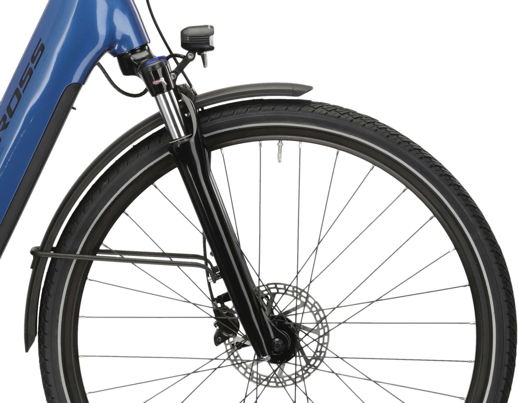 Kross E-Bike »E-Trekkingrad Trans Hybrid LS 3.0 28 Zoll blau«, 8 Gang, Shimano, Acera T3000, Mittelmotor 250 W