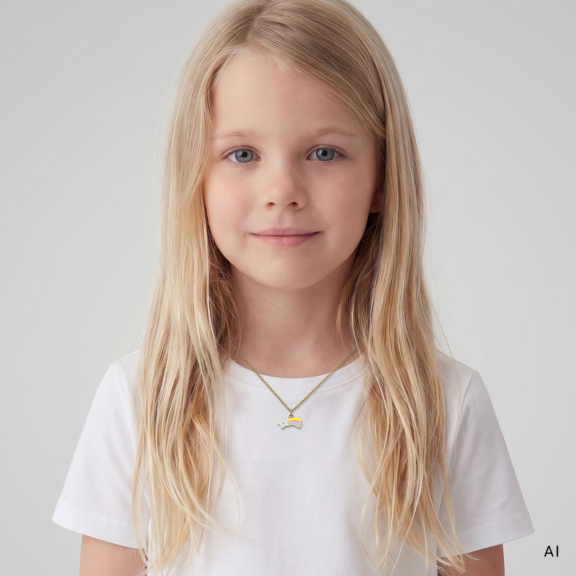 s.Oliver Kette mit Anhänger »Schmuck Geschenk Edelstahl Halskette The Shooting Star, Sternschnuppe« mit Glasstein - Emaille