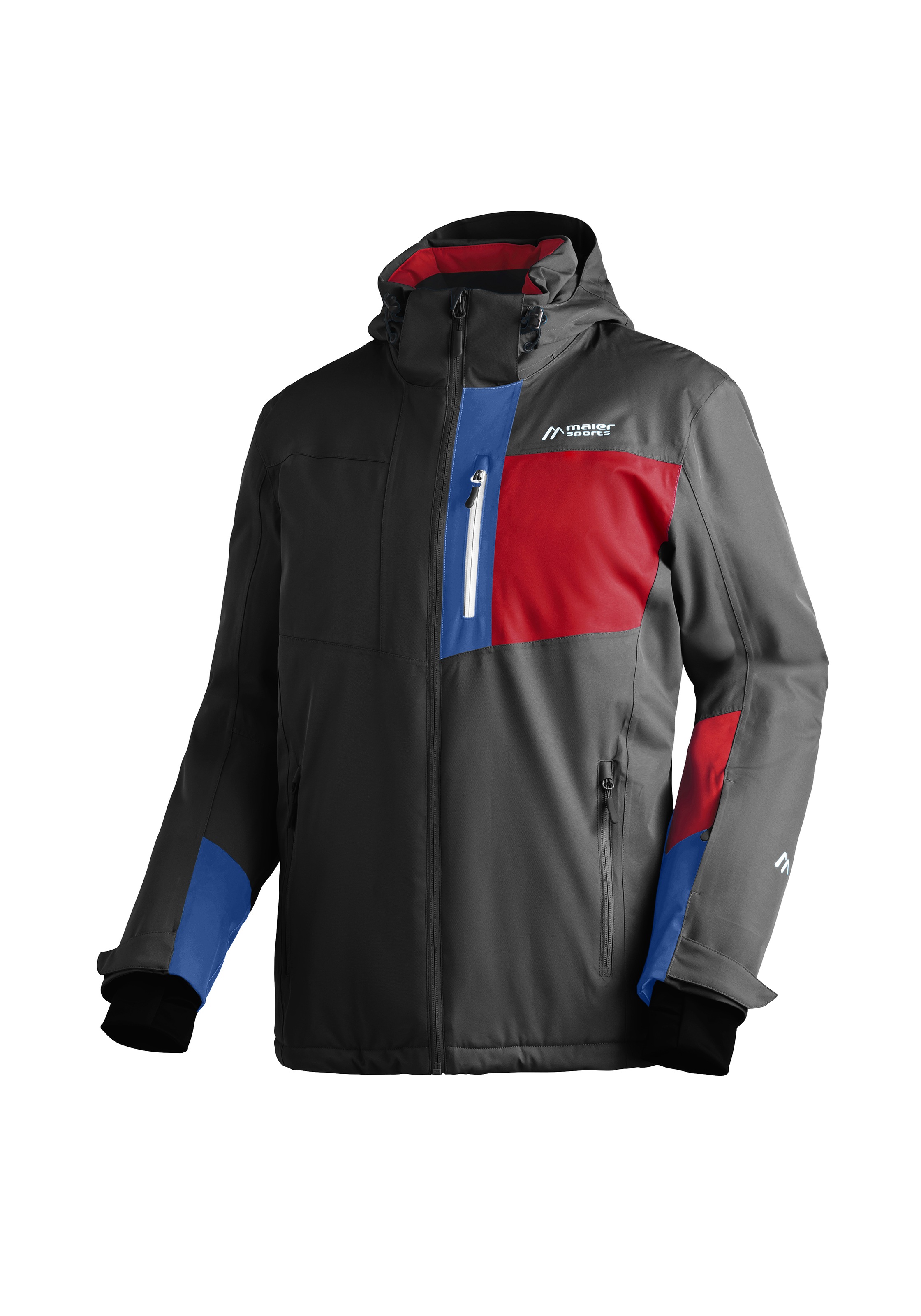Maier Sports Skijacke "KARLEITEN M 2.0" Herren Winterjacke, wasserdicht, 3 RV-Taschen und Kapuze, Regular fit