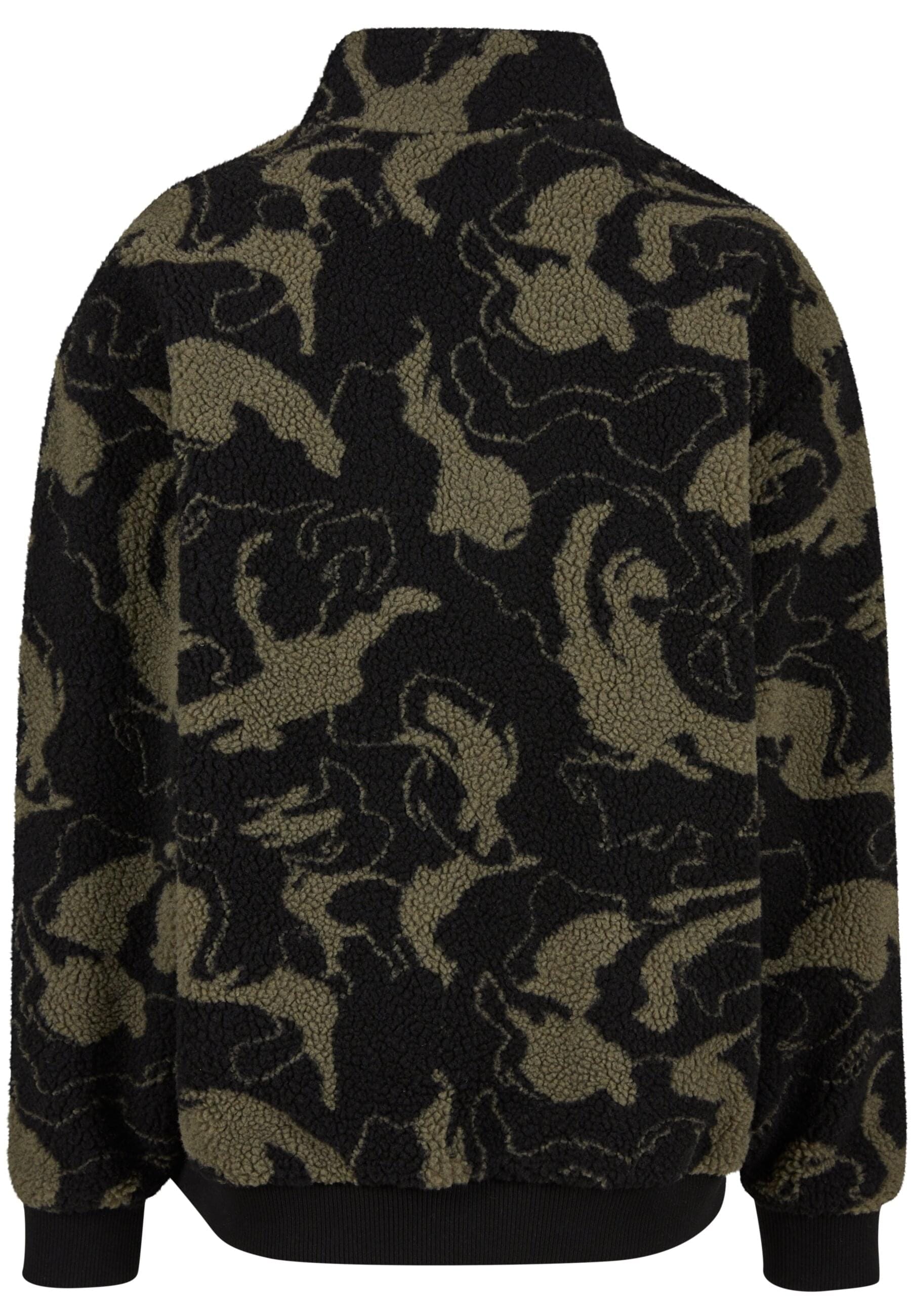 URBAN CLASSICS Sweater »Urban Classics Oversized Pattern Teddy Troyer«, (1 tlg.)
