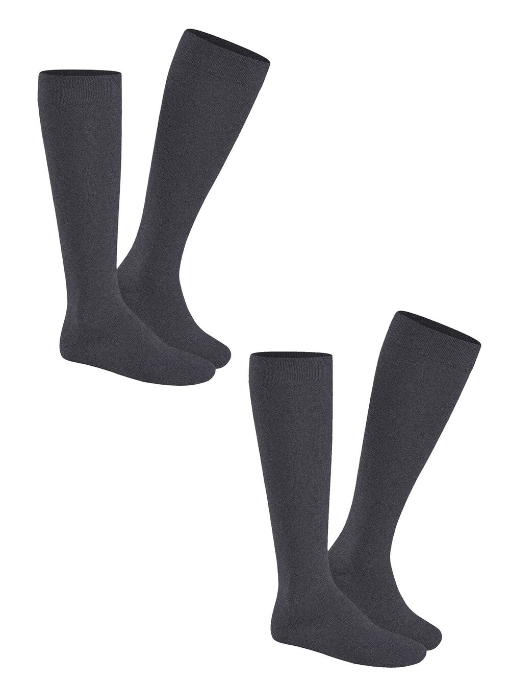 Hudson Kniestrümpfe "ONLY 2-PACK" 2er Pack, Komfortbund mit weitem Fußaussc günstig online kaufen