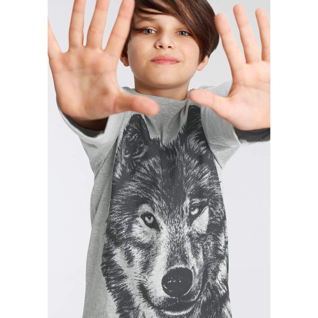 KIDSWORLD Langarmshirt »Wolf«