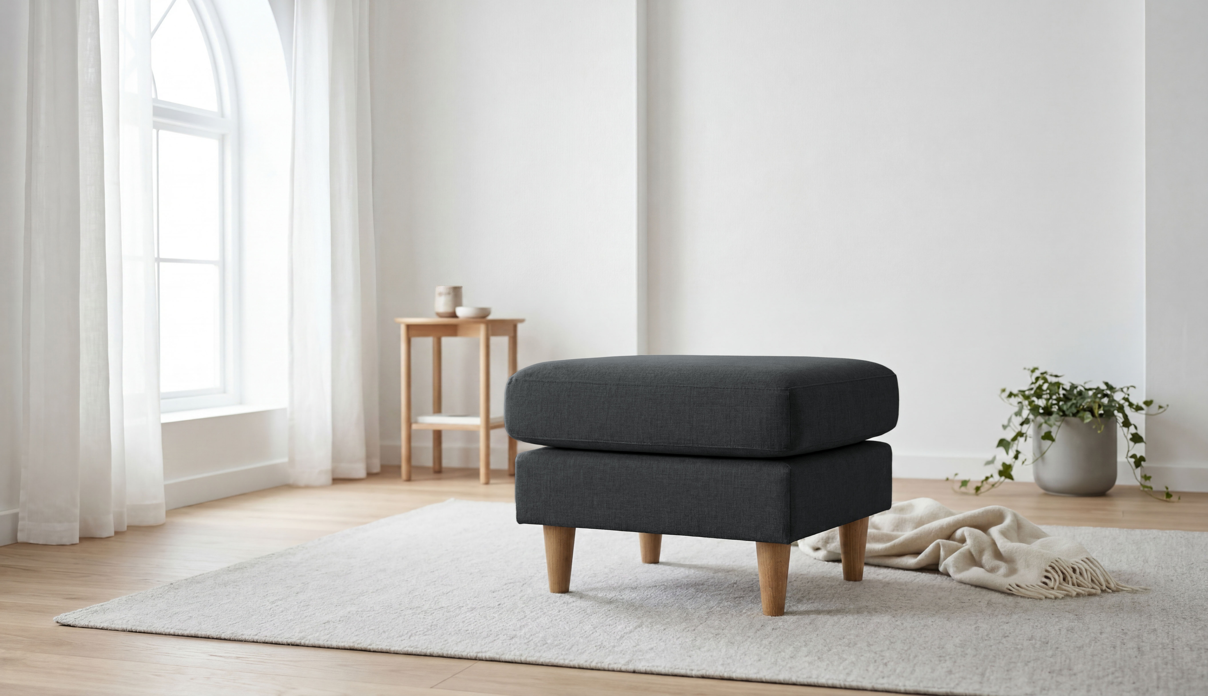 OTTO home Polsterhocker "Tvinno" im skandinavischen Stil
