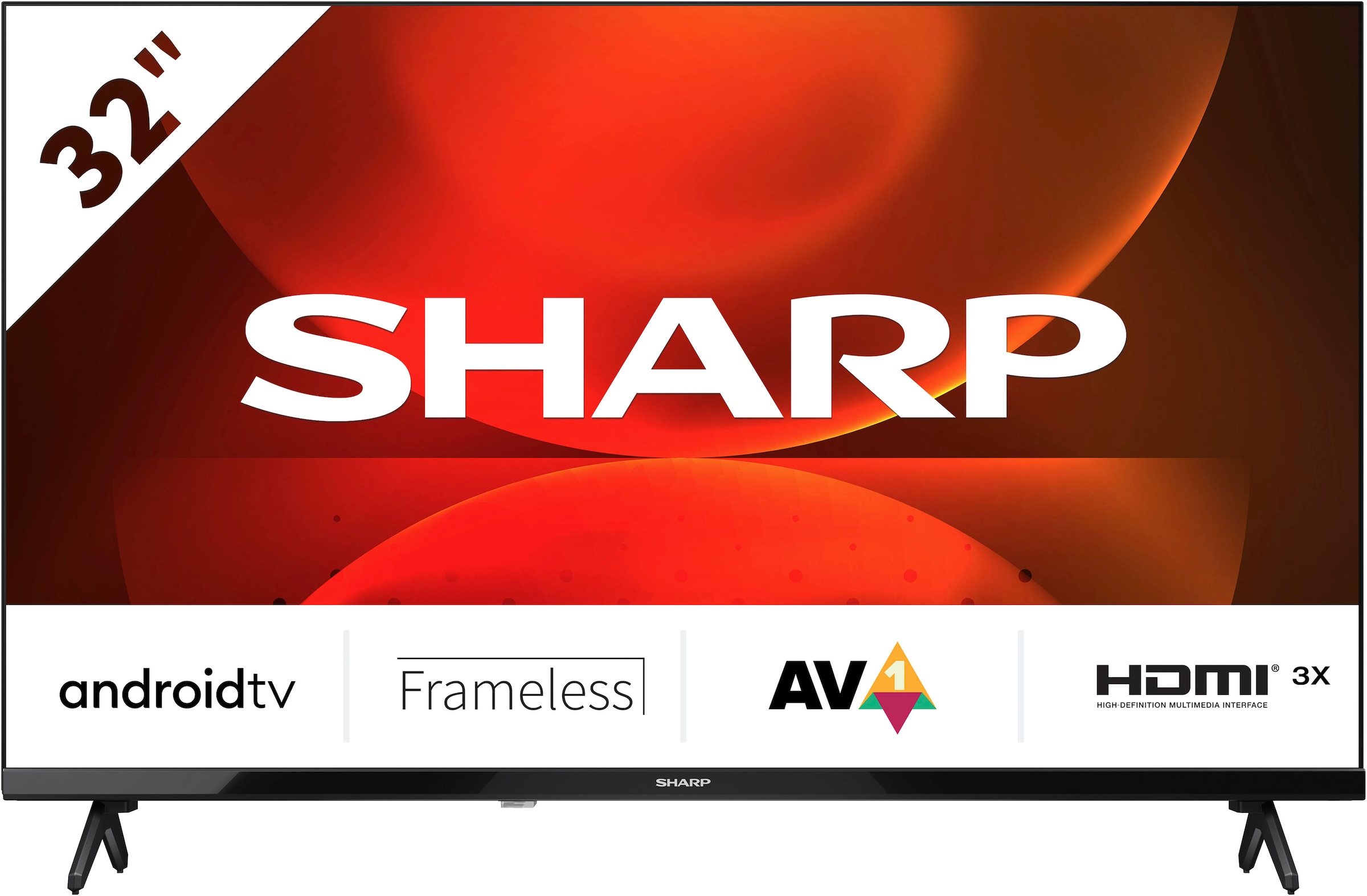 LED-Fernseher »1T-C32FHx«, HD-ready, Android TV-Smart-TV, Frameless Android TV, 3X HDMI