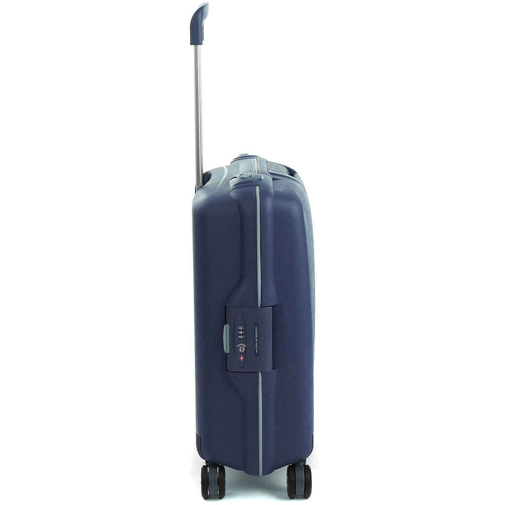 RONCATO Hartschalen-Trolley »Light Carry-on, 55 cm, navy blau«, 4 Rollen, Koffer Reisegepäck Hartschale klein Handgepäck