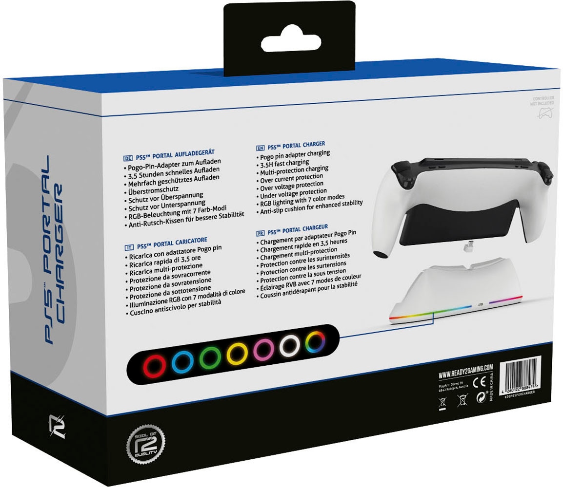 Ready2gaming Ladestation »Ladestation mit RGB Beleuchtung für die PlayStation Portal«
