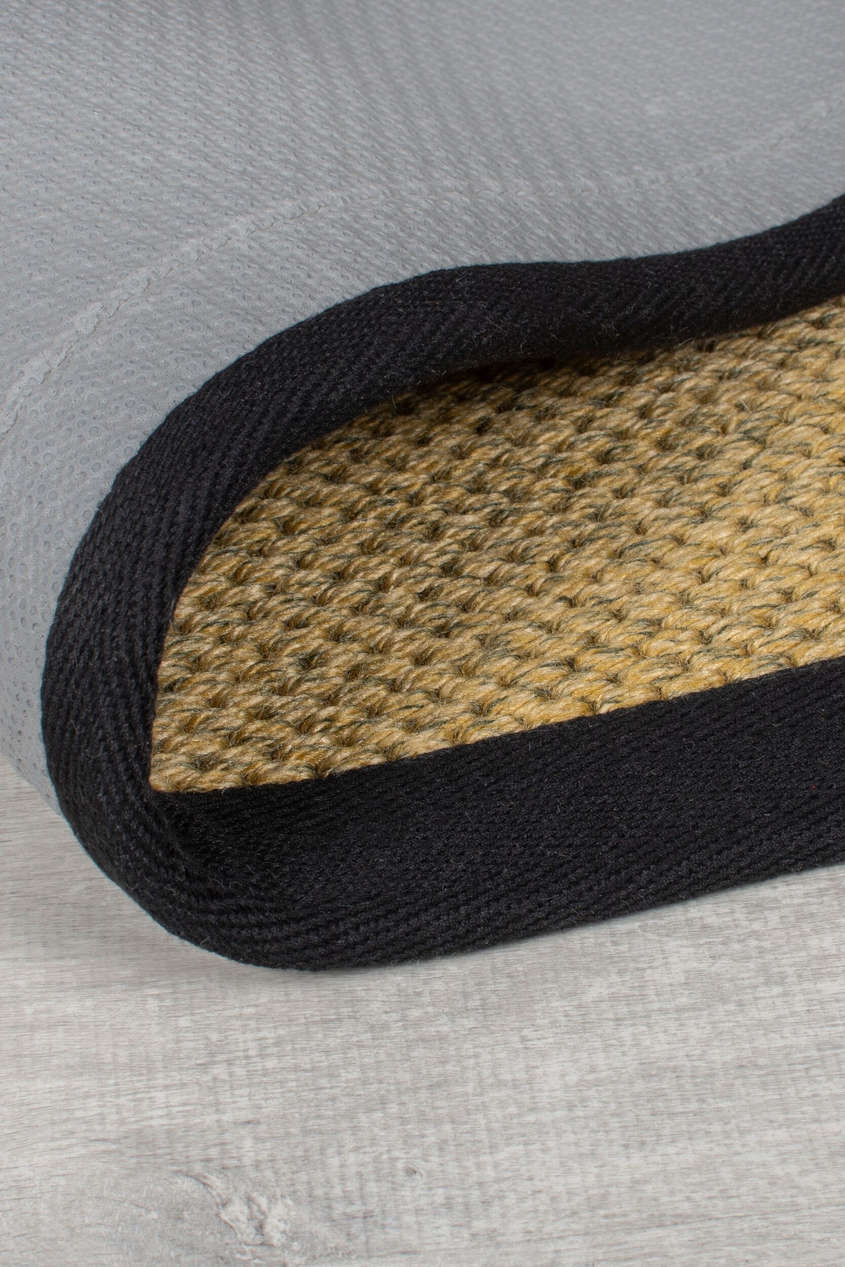 Flair Rugs Sisal Look Runner Black 120x170cm 2