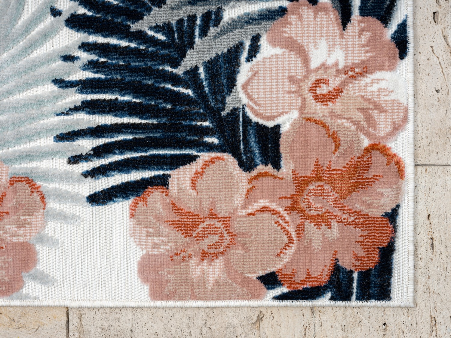 Myflair Möbel & Accessoires Teppich »Sunny«, rechteckig, Blumen Motiv, mit Bordüre, Outdoor geeignet, Balkon, Terrasse