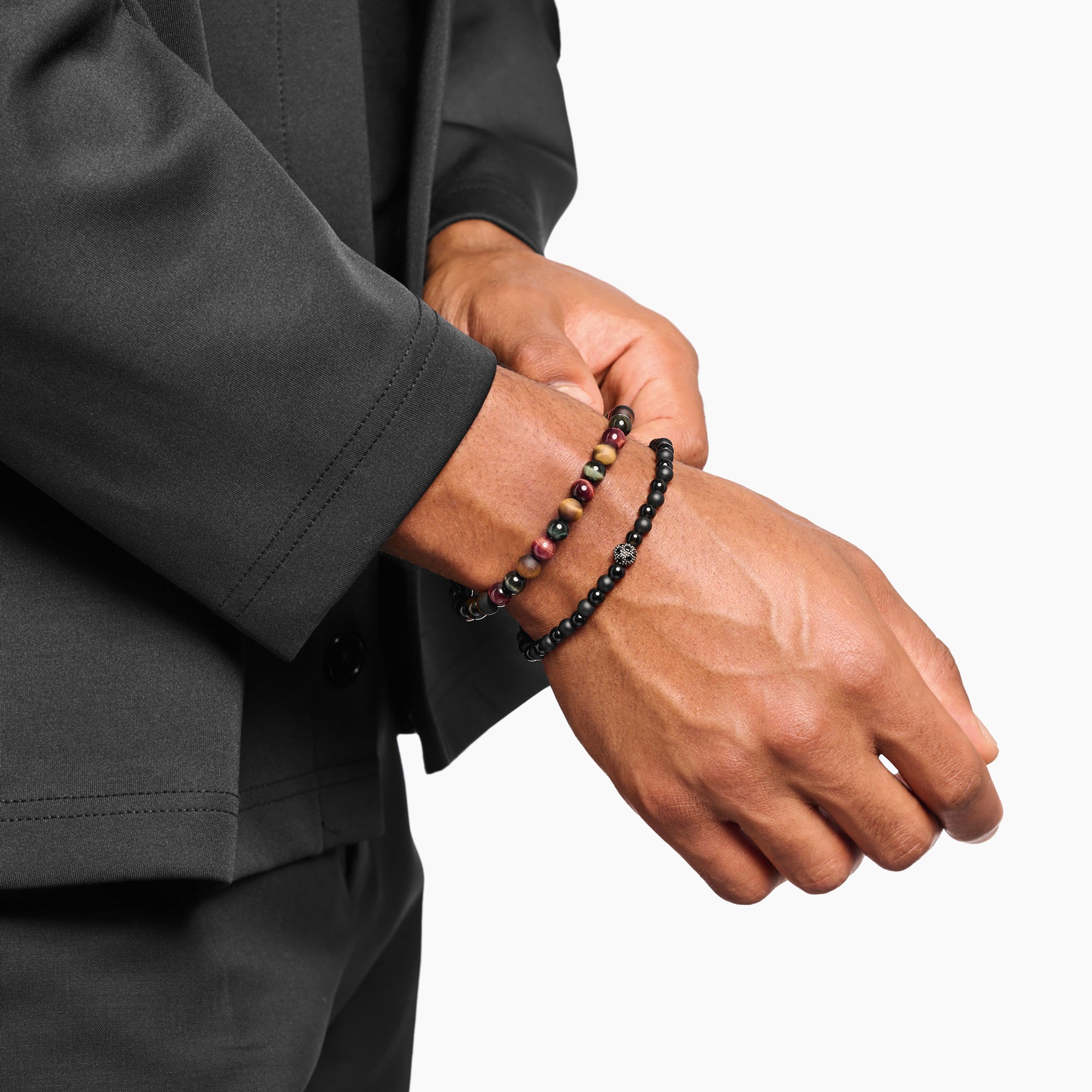 THOMAS SABO Armband »Talisman-Armband mit Beads, A2182-826-2-L21«, mit Tigerauge
