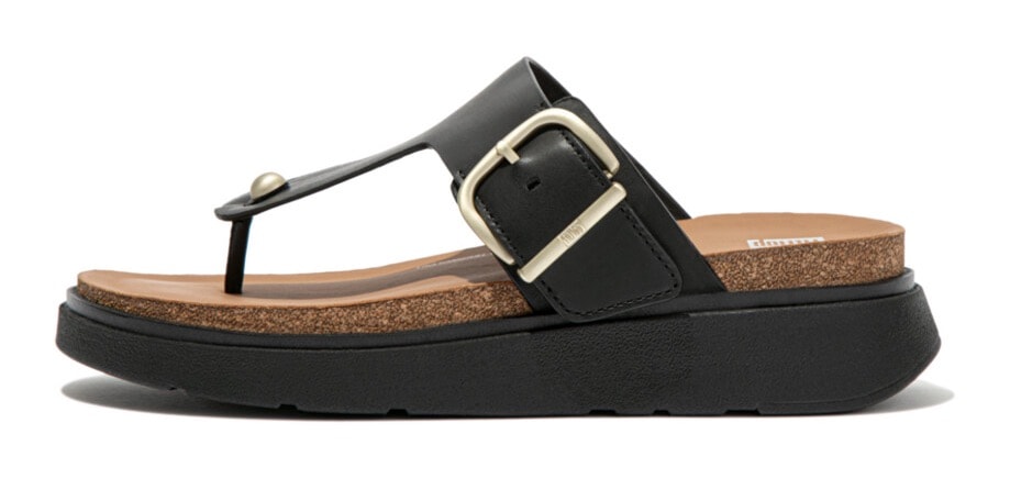 Fitflop Zehentrenner »GEN-FF«, Keilabsatz, Sommerschuh, Schlappen mit verstellbarer Schnalle