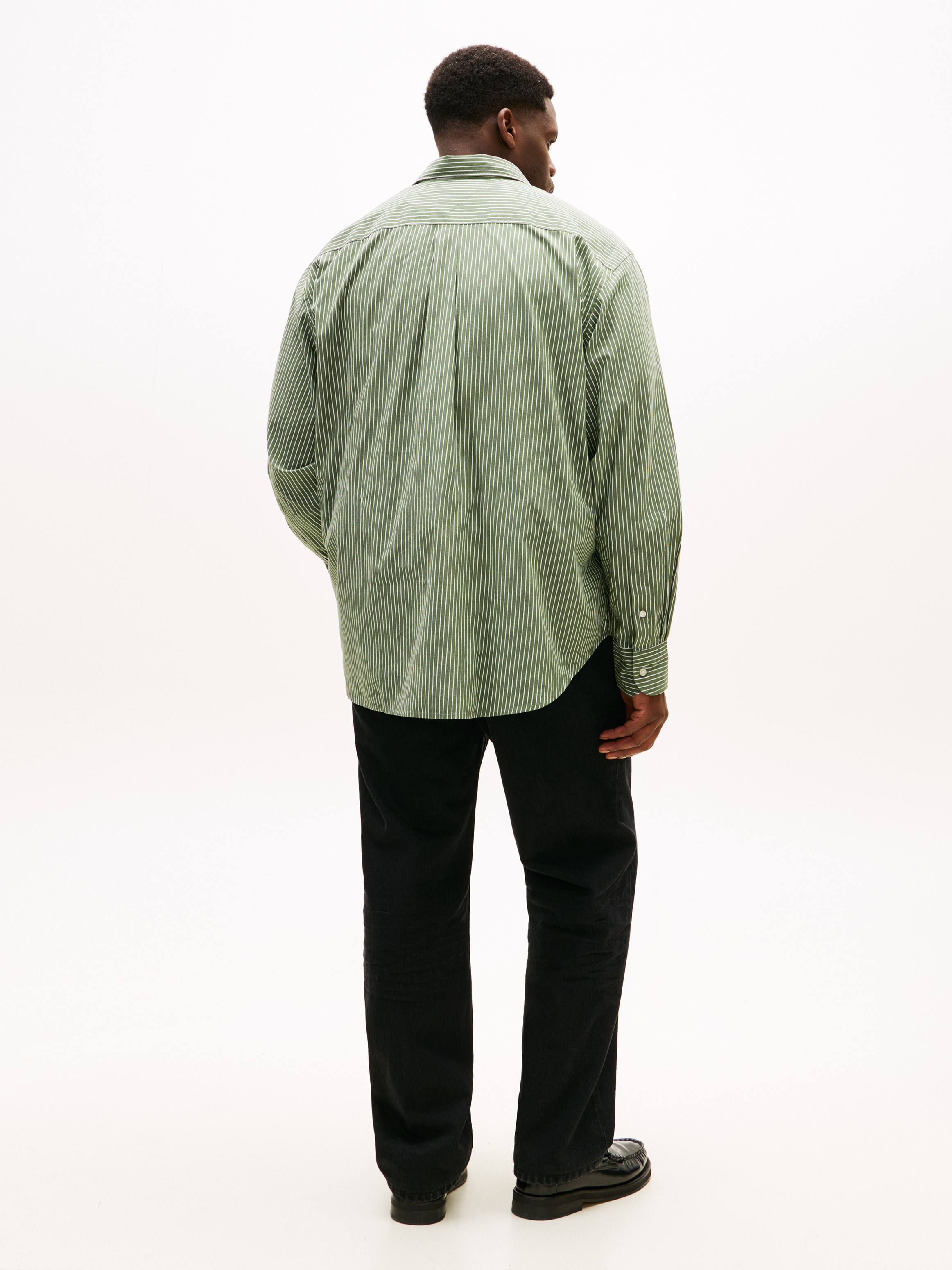 Tommy Hilfiger Big & Tall Langarmhemd »BT - CORE HAIRLINE POPLIN« Große Größen, regular fit, Button-down-Kragen