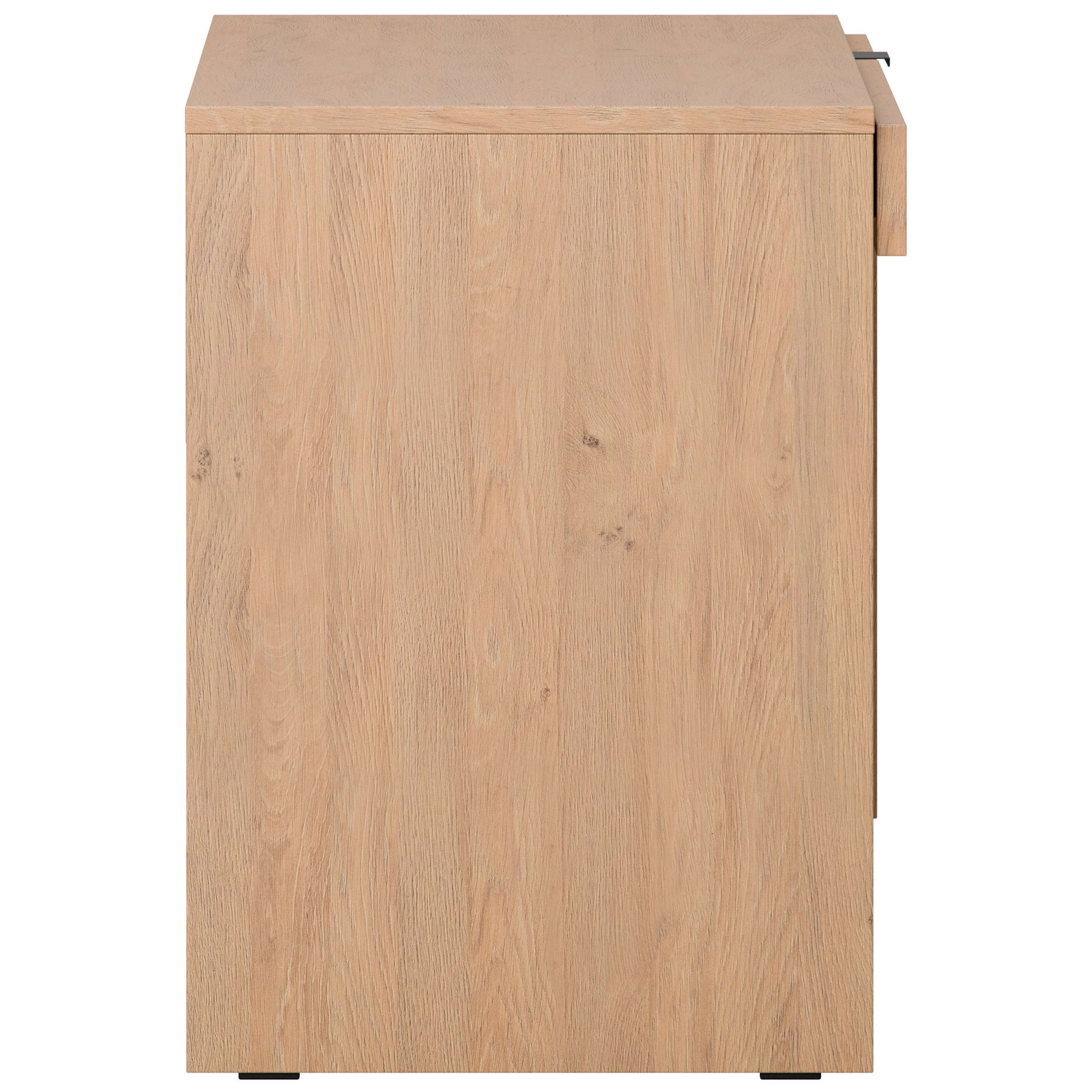 VOX Schreibtisch »SIMPLE Computertisch mit Stauraum, Maße B/T/H: 110/55/86,7 cm«, Bürotisch mit Schublade & Schrank in 3 Farben erhältlich, Metallgriffe