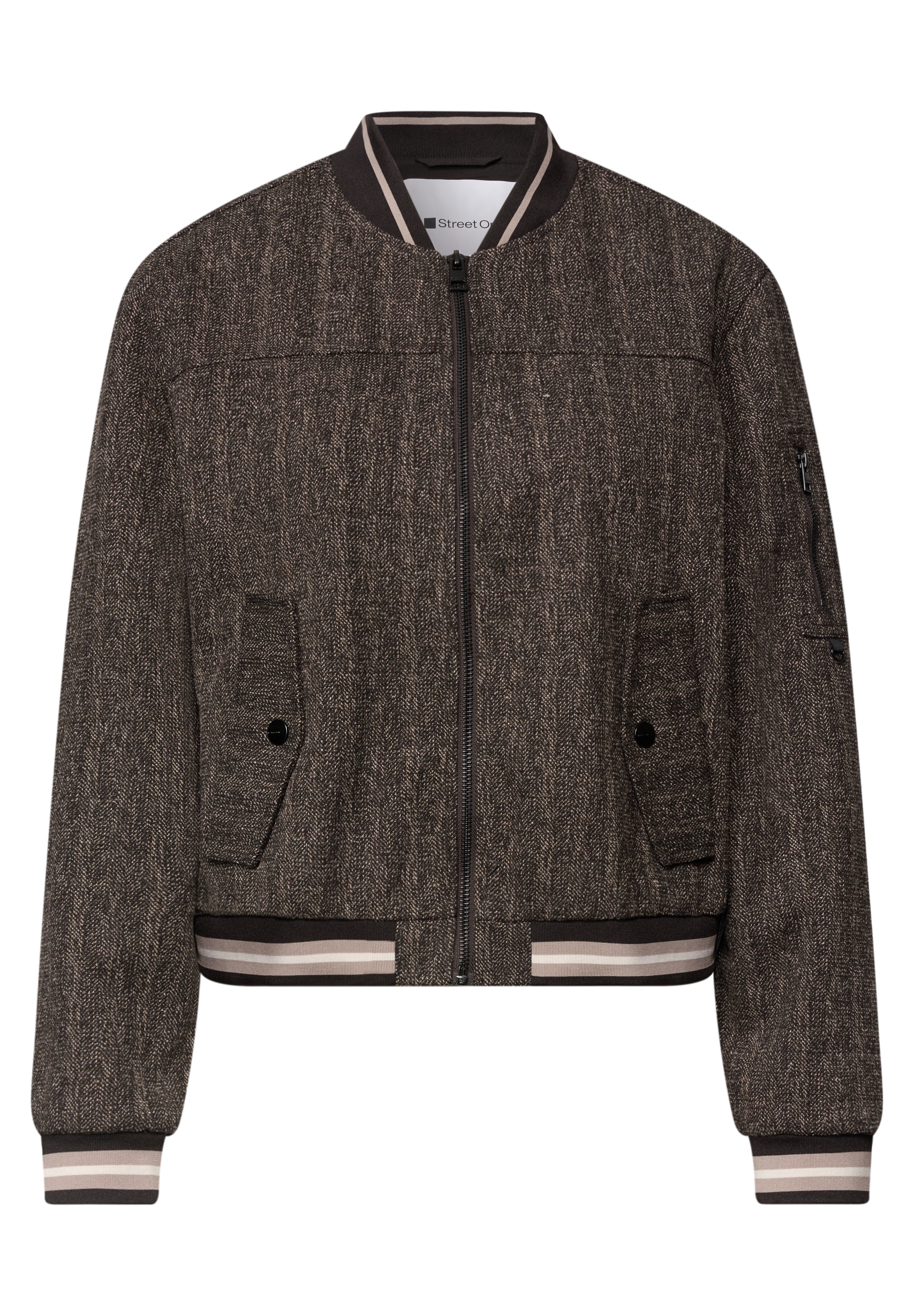 STREET ONE Blouson ohne Kapuze aus softem Materialmix
