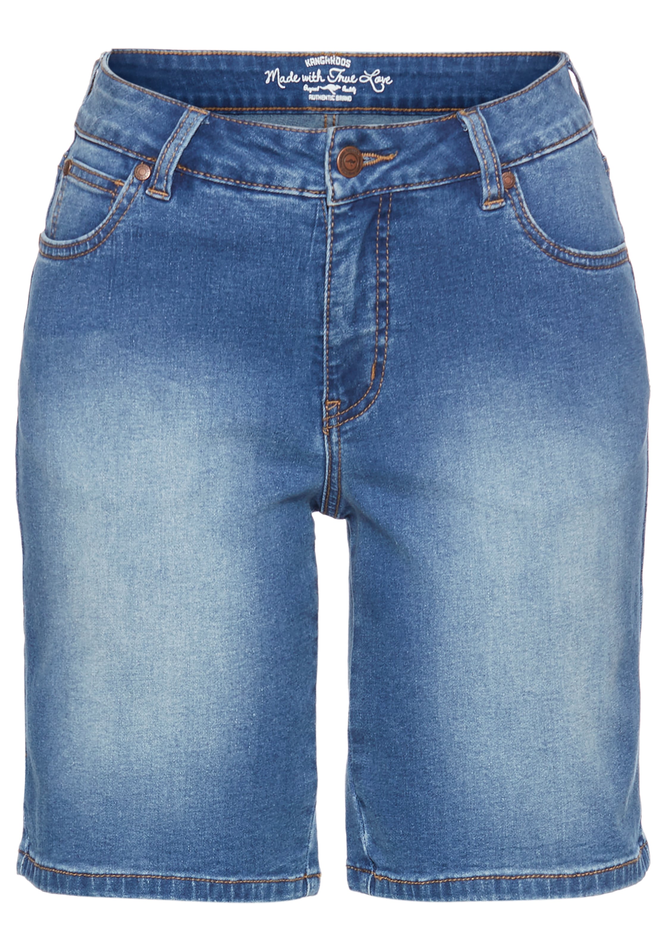 KangaROOS Jeansbermudas, High Waist