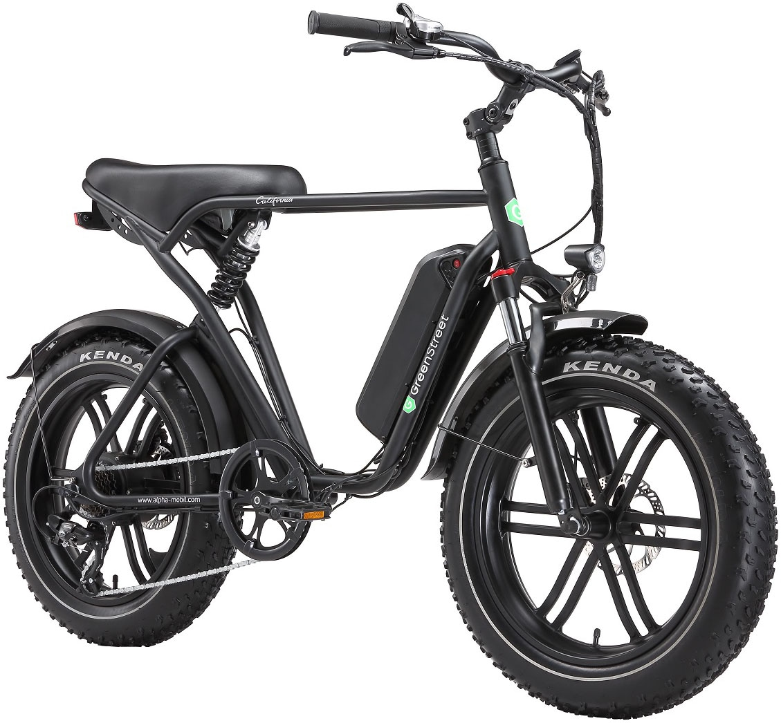 GreenStreet E-Bike »California«, 7 Gang, Shimano, Heckmotor 250 W, Pedelec, Elektrofahrrad für Damen u. Herren, MTB