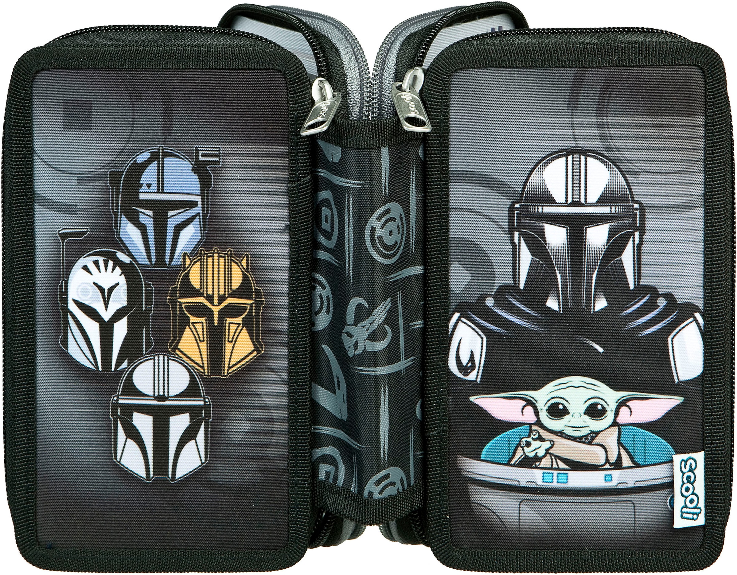 Scooli Federmäppchen »Tripledecker, Star Wars«, befüllt, inklusive Geodreieck