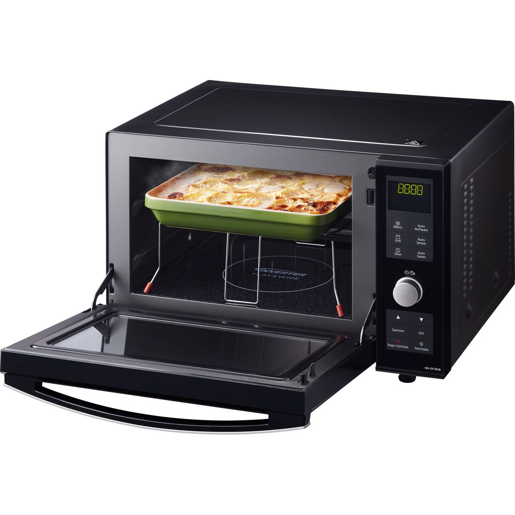 Panasonic Mikrowelle »NN-DF383BGPG«, Grill-Ober-/Unterhitze, 1000 W