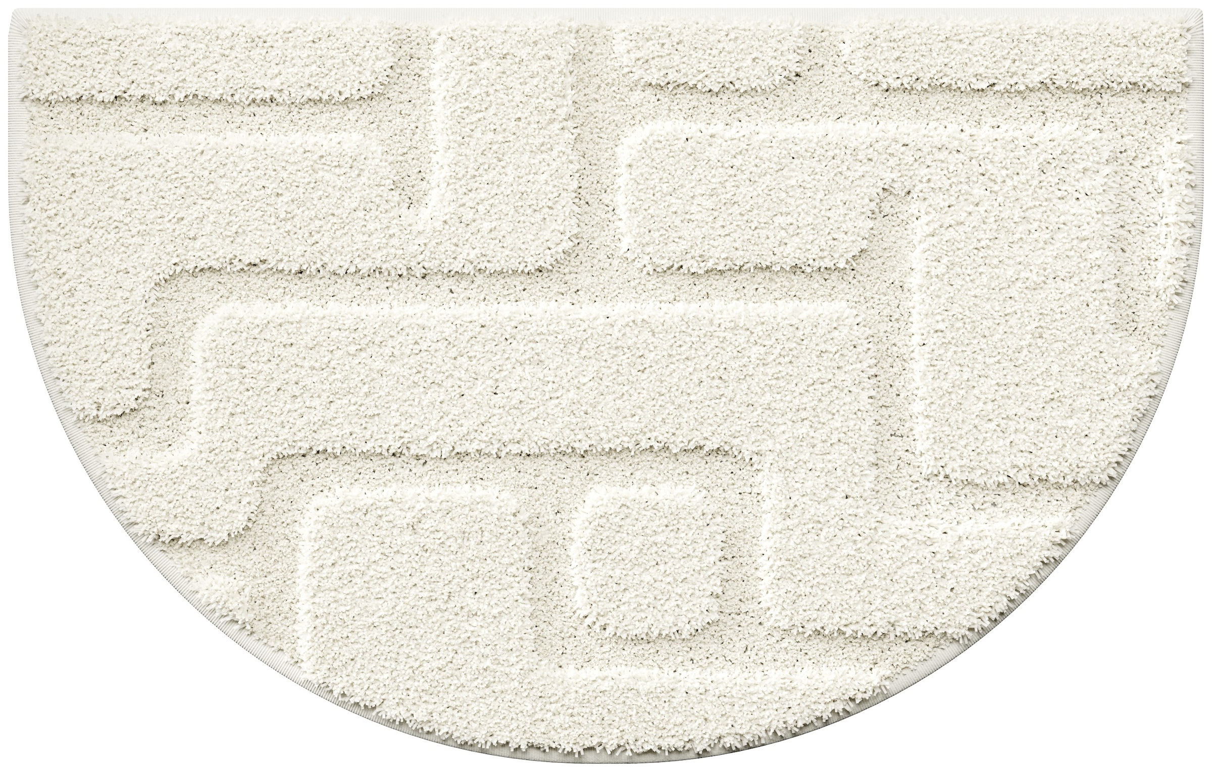 Grund Badematte »Riana, Badvorleger, Badezimmer Teppich, sehr weich« Höhe 20 mm rutschhemmend beschichtet schnell trocknend Modernes Design mit Linien in Hoch-Tief-Struktur, Made in Europe