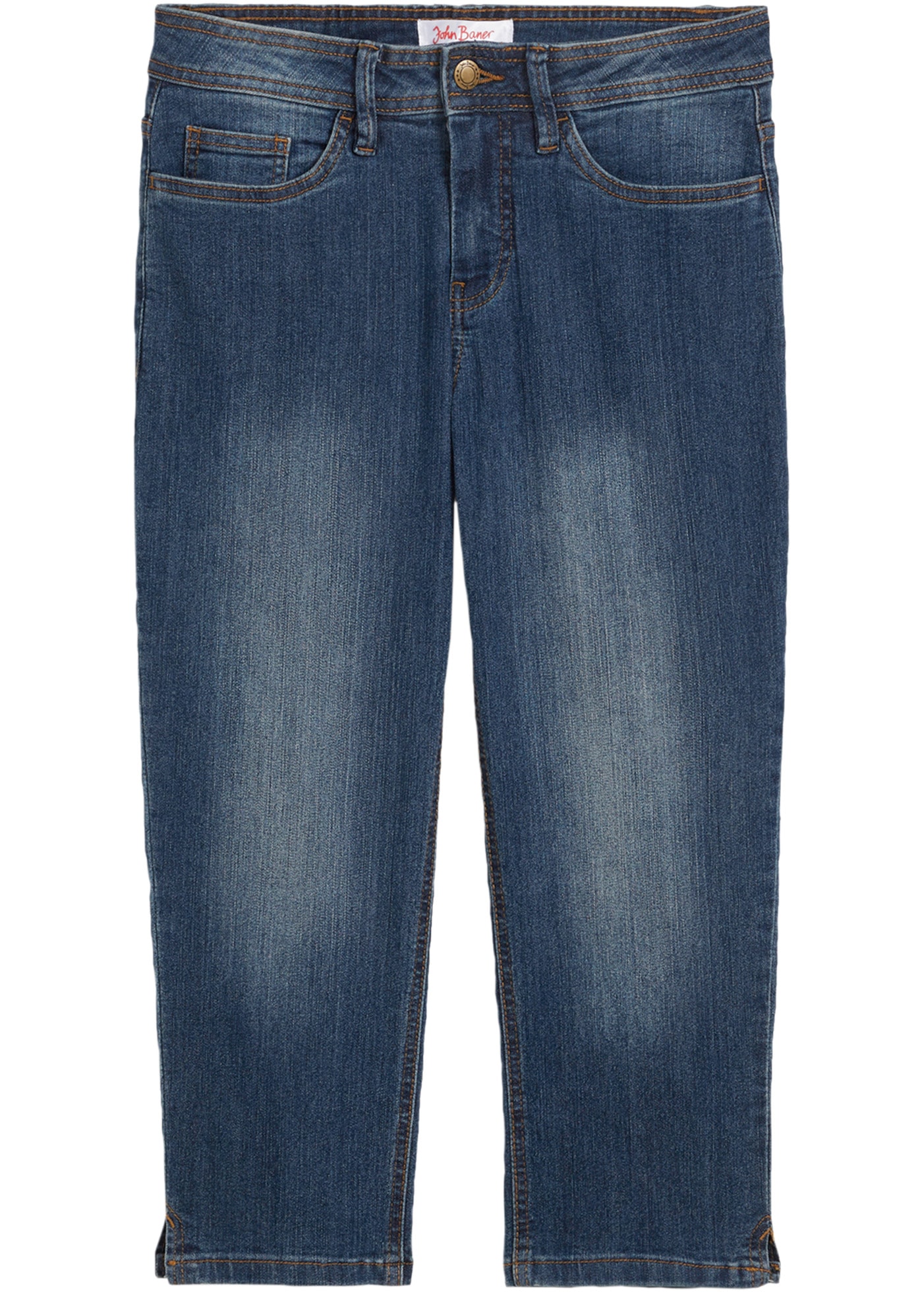 bonprix Caprijeans »Slim Fit Jeans Mid Waist, cropped« Slim Fit Jeans Mid Waist, cropped