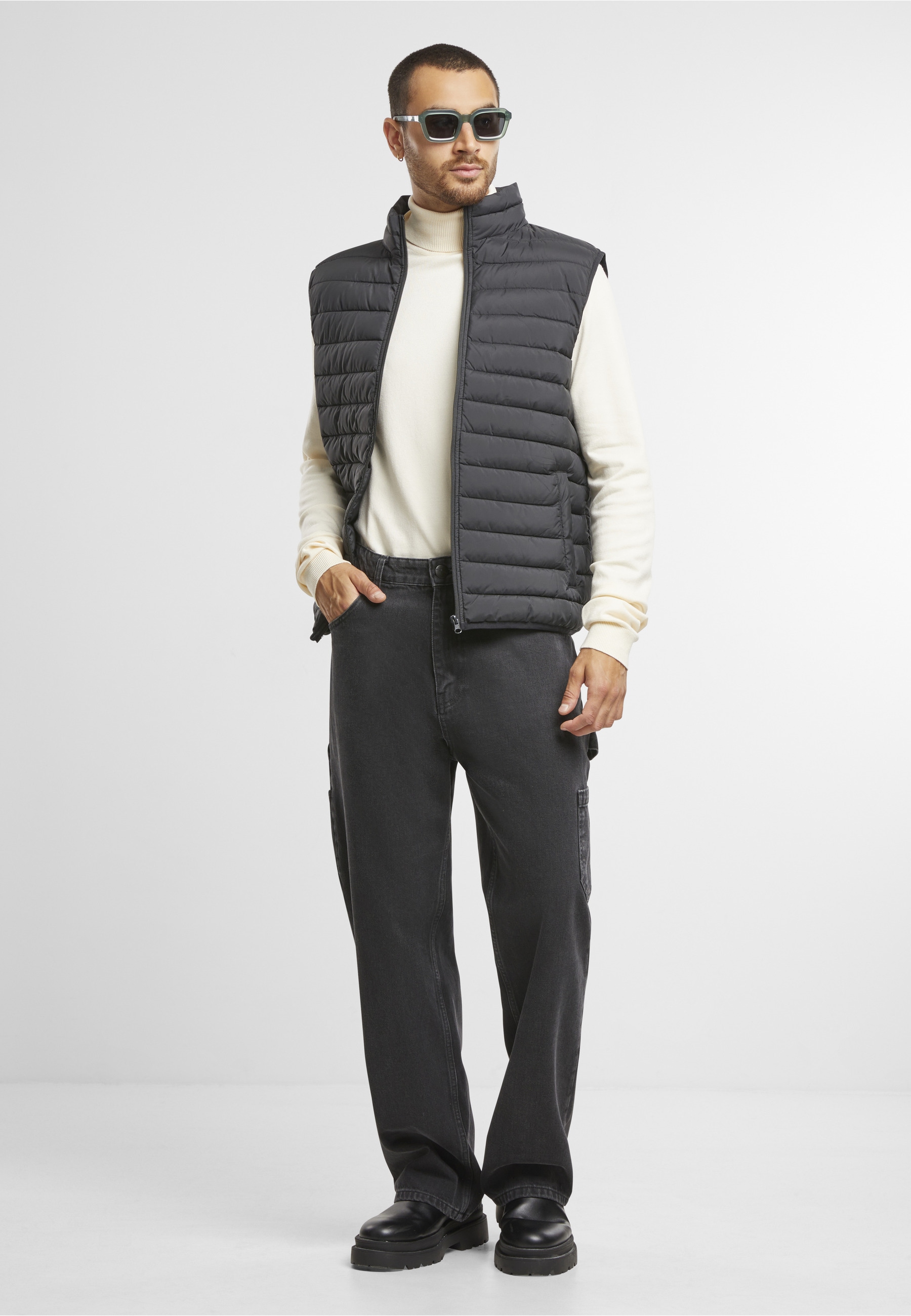 URBAN CLASSICS Steppweste »Urban Classics Basic Light Weigh Vest« 1 Stk.