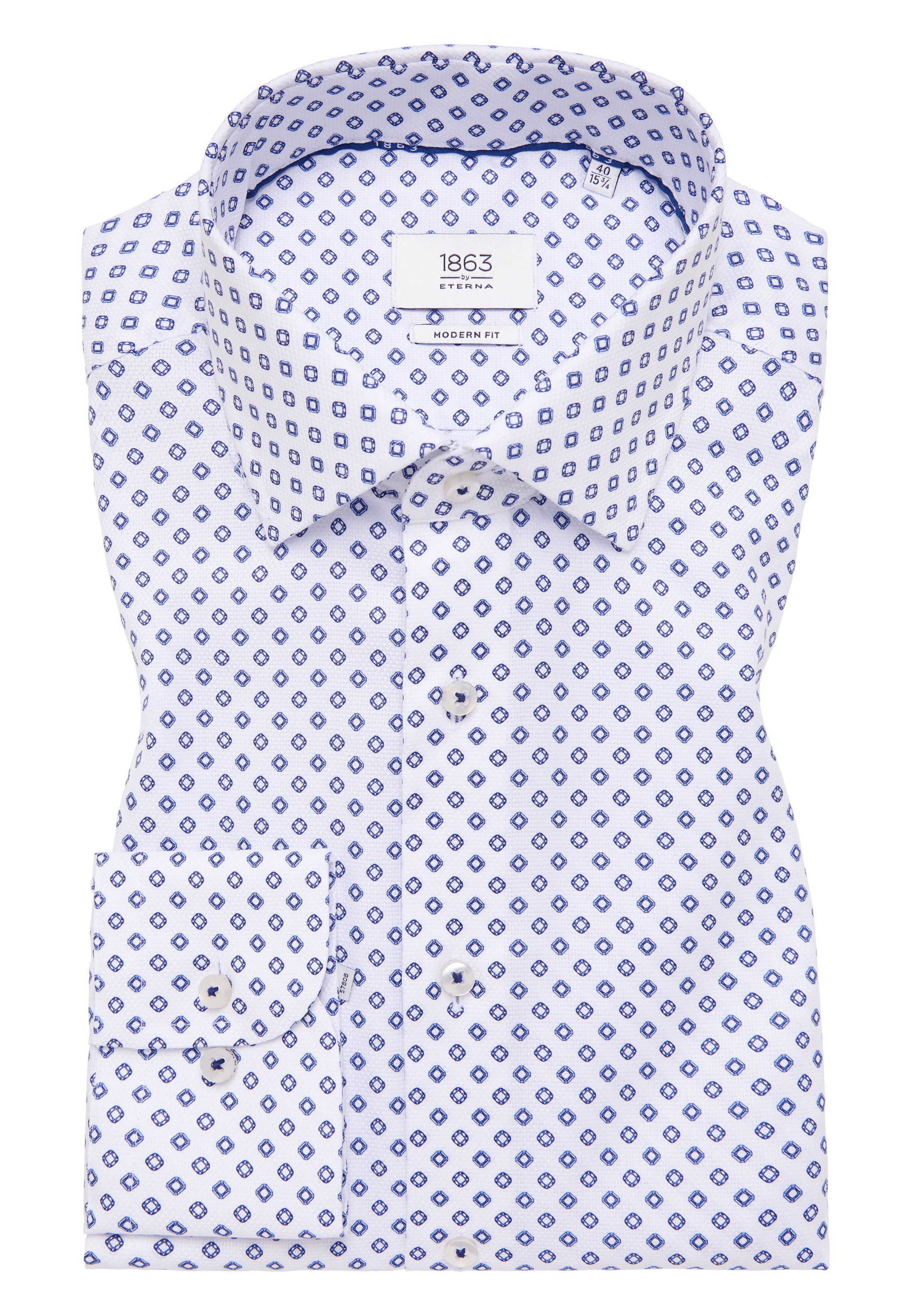 Eterna Langarmhemd »MODERN FIT«, NON IRON (bügelfrei)