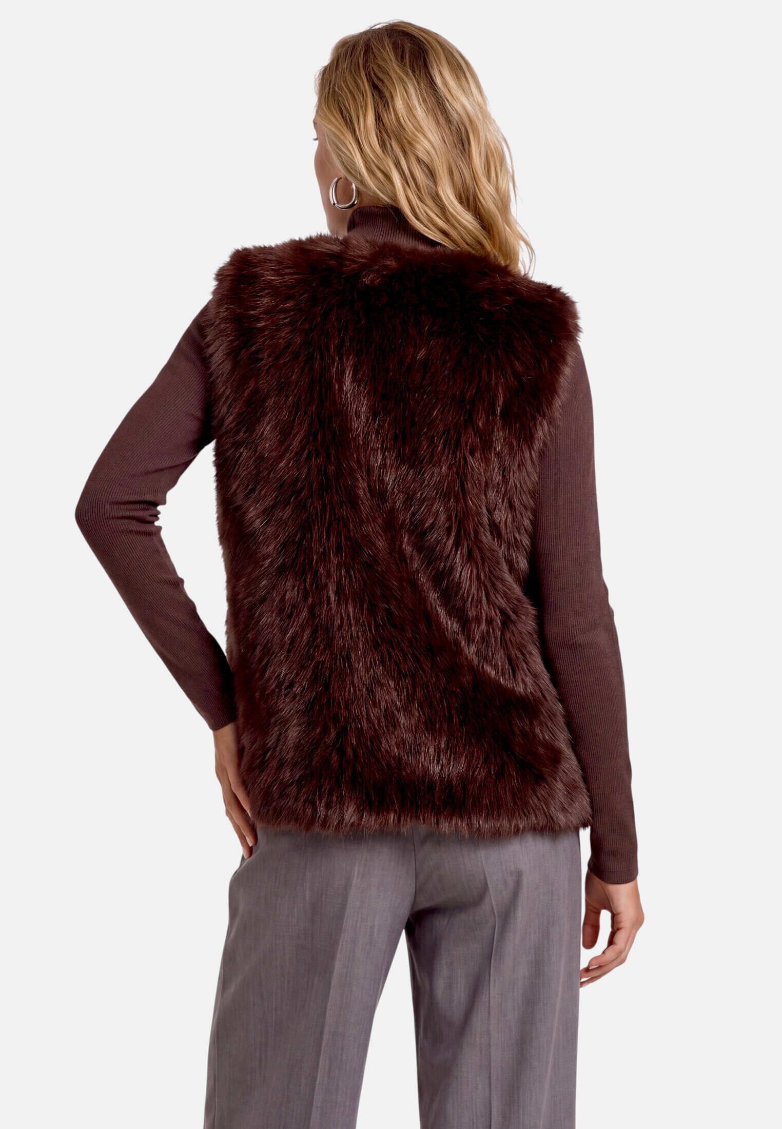 Zero Plüschweste »Damen unifarben« Material