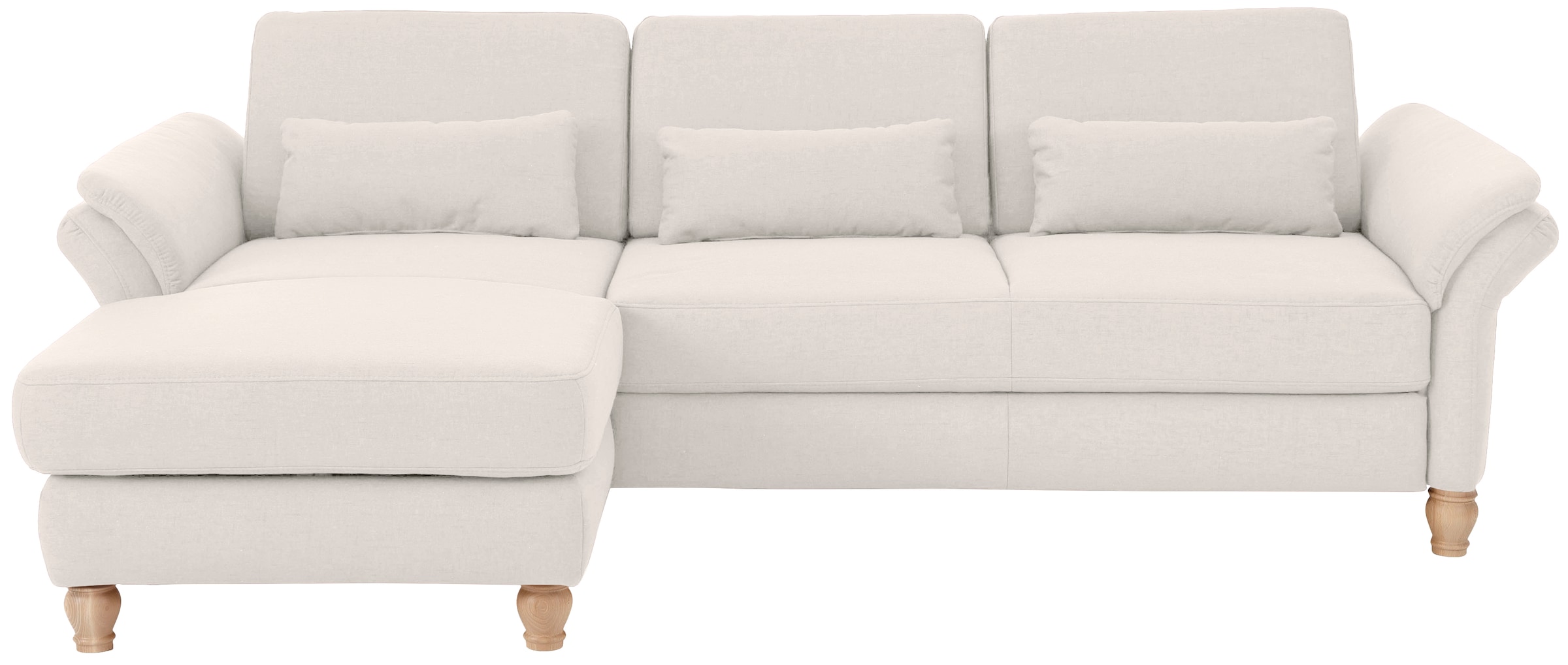 Home affaire Ecksofa »Palace L-Form« incl. Sitztiefenverstellung, wahlweise mit Bettfunktion und Stauraum