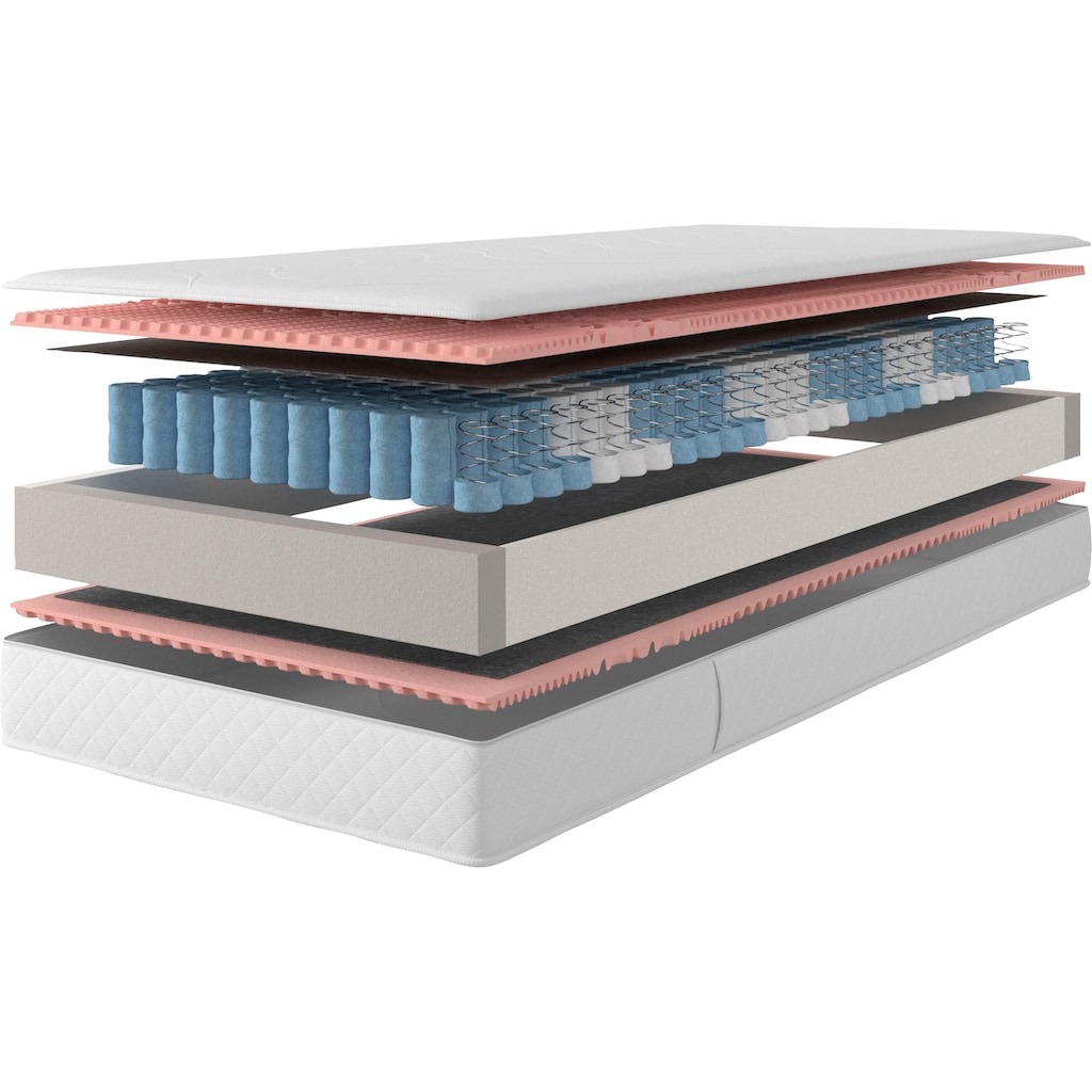 DELAVITA Taschenfederkernmatratze »Senioren 55 plus«, 420 Federn, (1 St.), Mit Sitzkantenverstärkung