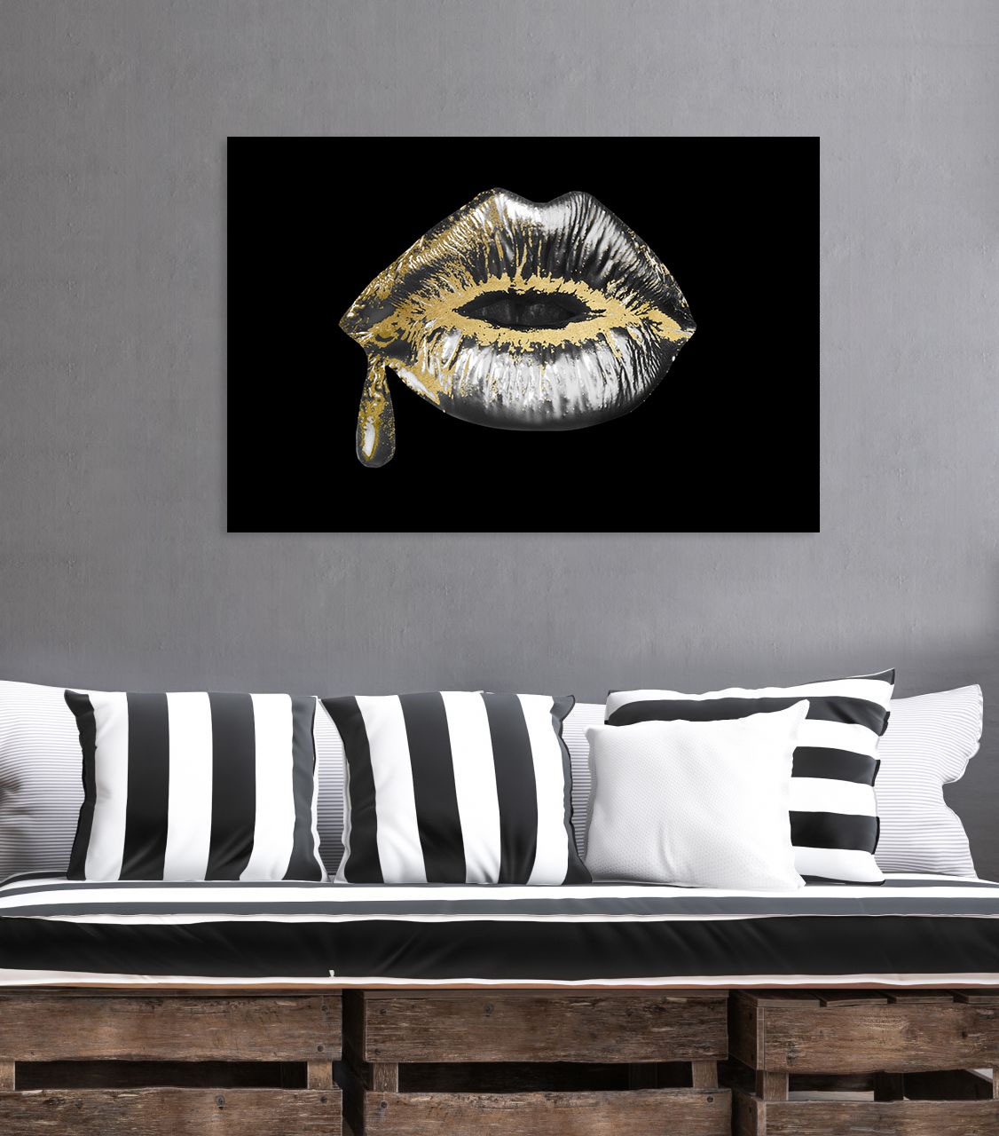 queence Acrylglasbild "Hathor", Gesicht-Gemälde-Frau-Bilder von Frauen-Mode günstig online kaufen