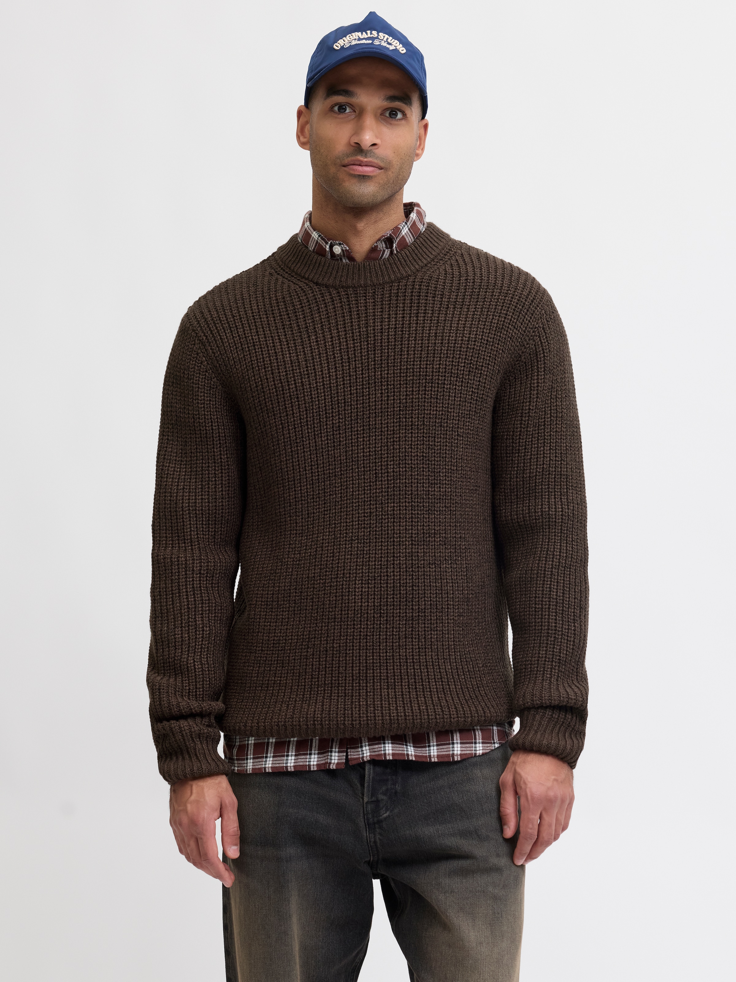 Jack & Jones Strickpullover »JORBLEECKER KNIT CREW NECK BF«