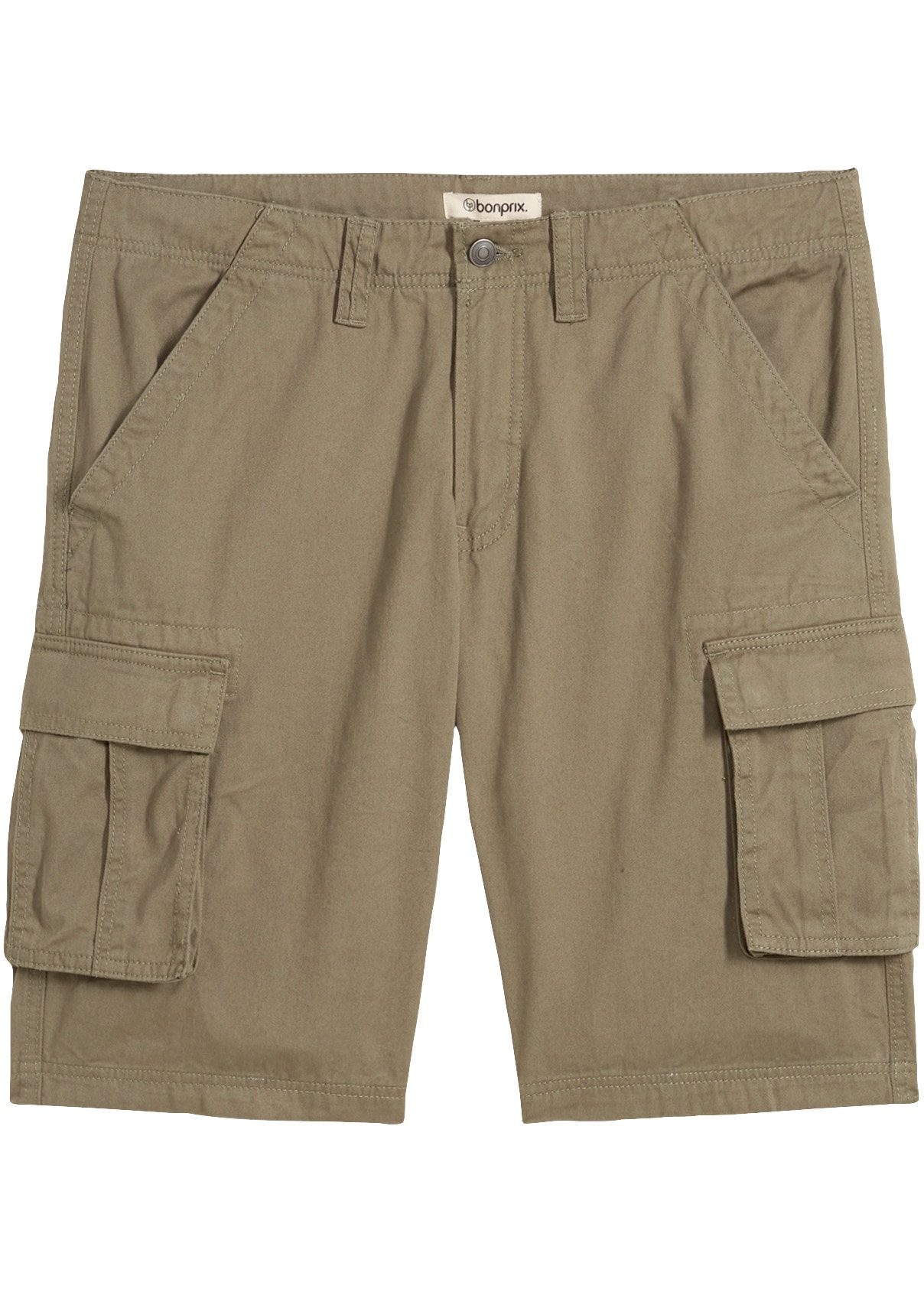 bonprix Cargobermudas  Cargohose, aus Baumwolle, mit Pattentaschen, relaxed fit