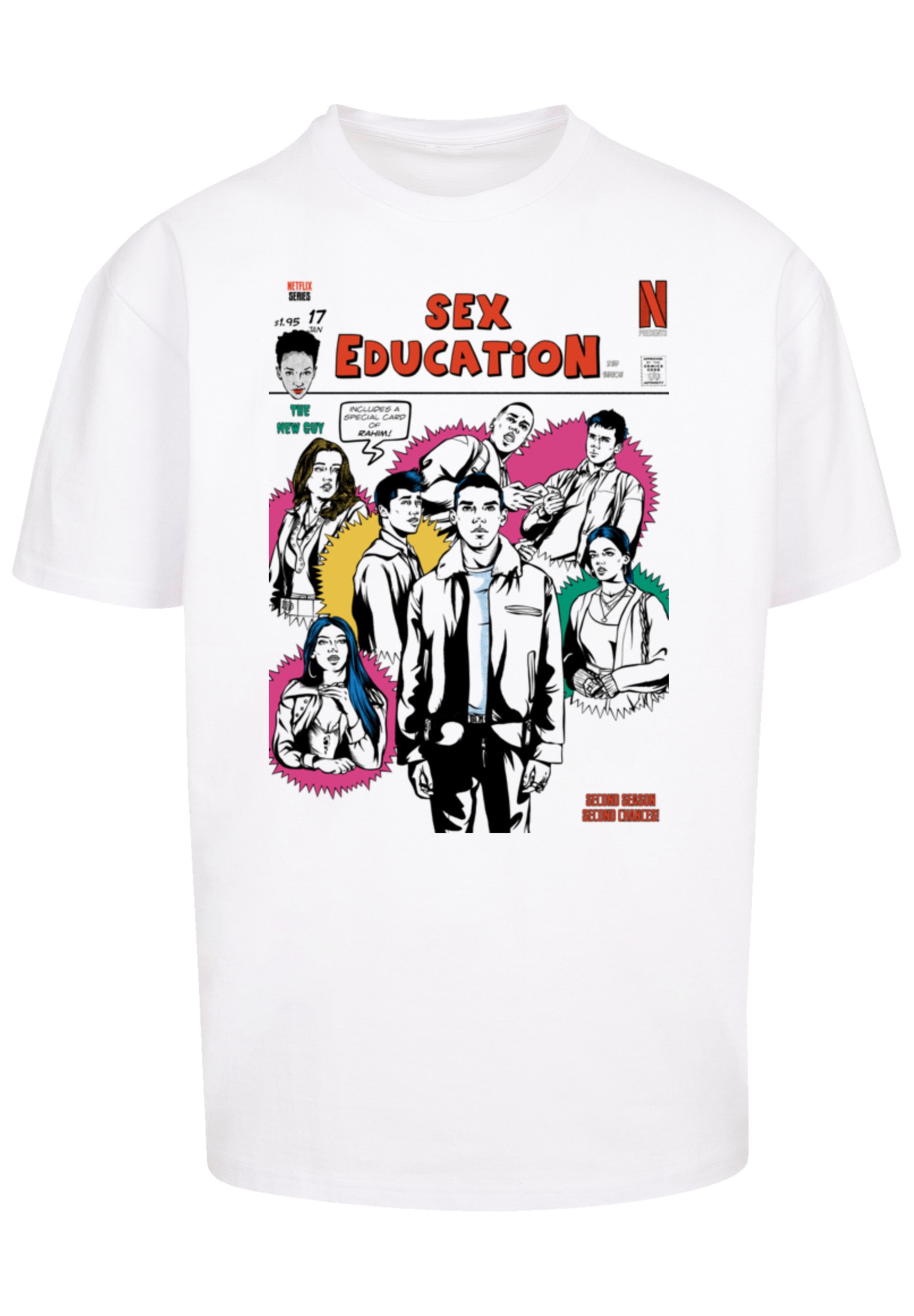 F4NT4STIC T-Shirt »Sex Education Magazine Cover Netflix TV Series«, Premium Qualität
