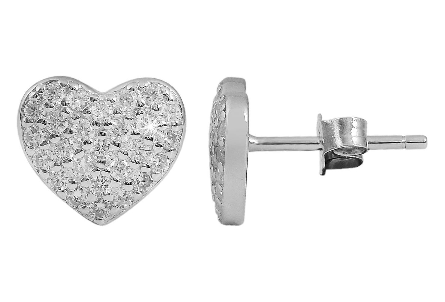 Adelia´s Paar Ohrhänger "Damen Ohrringe – Ohrstecker aus 925 Silber mit Zir günstig online kaufen