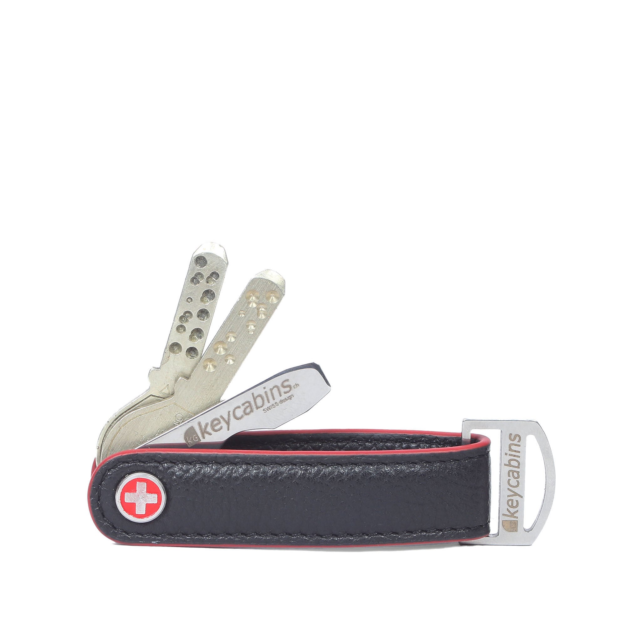 keycabins Schlüsselanhänger "Loop-leather S4" SWISS Design