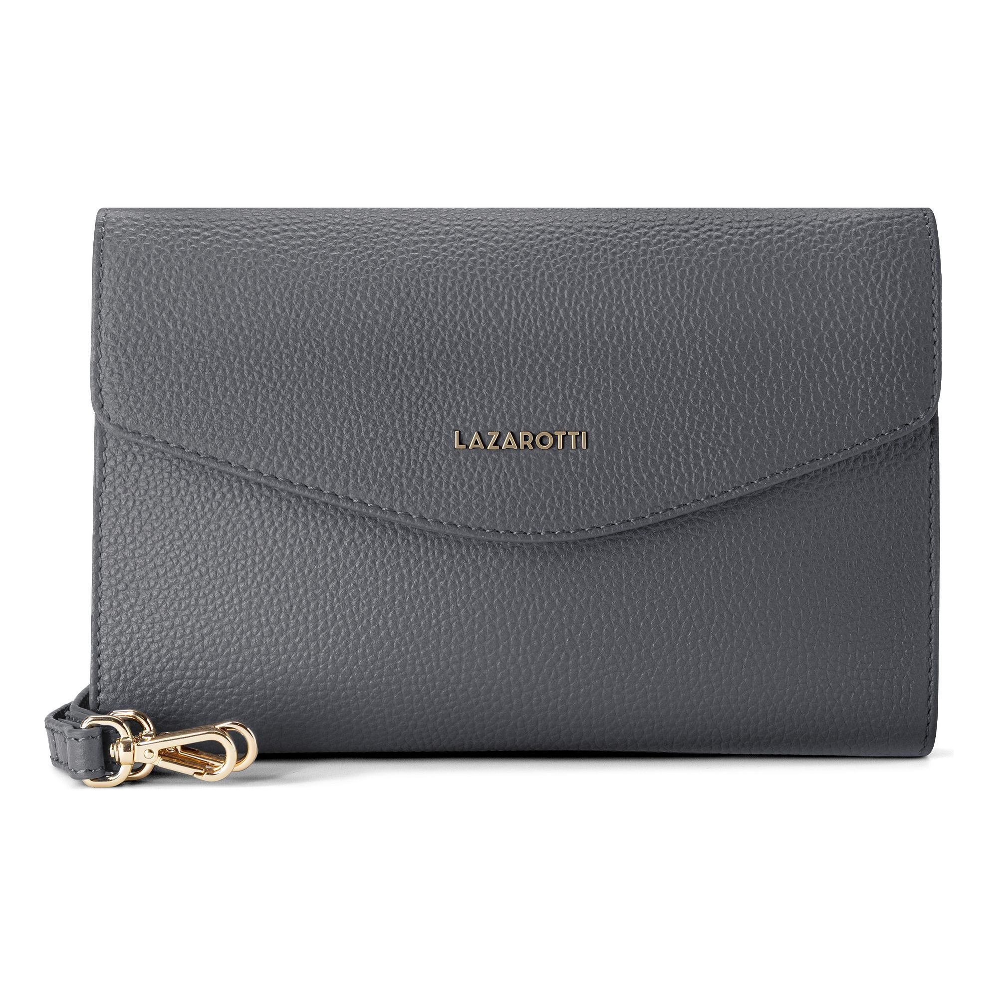 Lazarotti Clutch "Bologna Leather Clutch Umhängetasche Leder 23 cm"