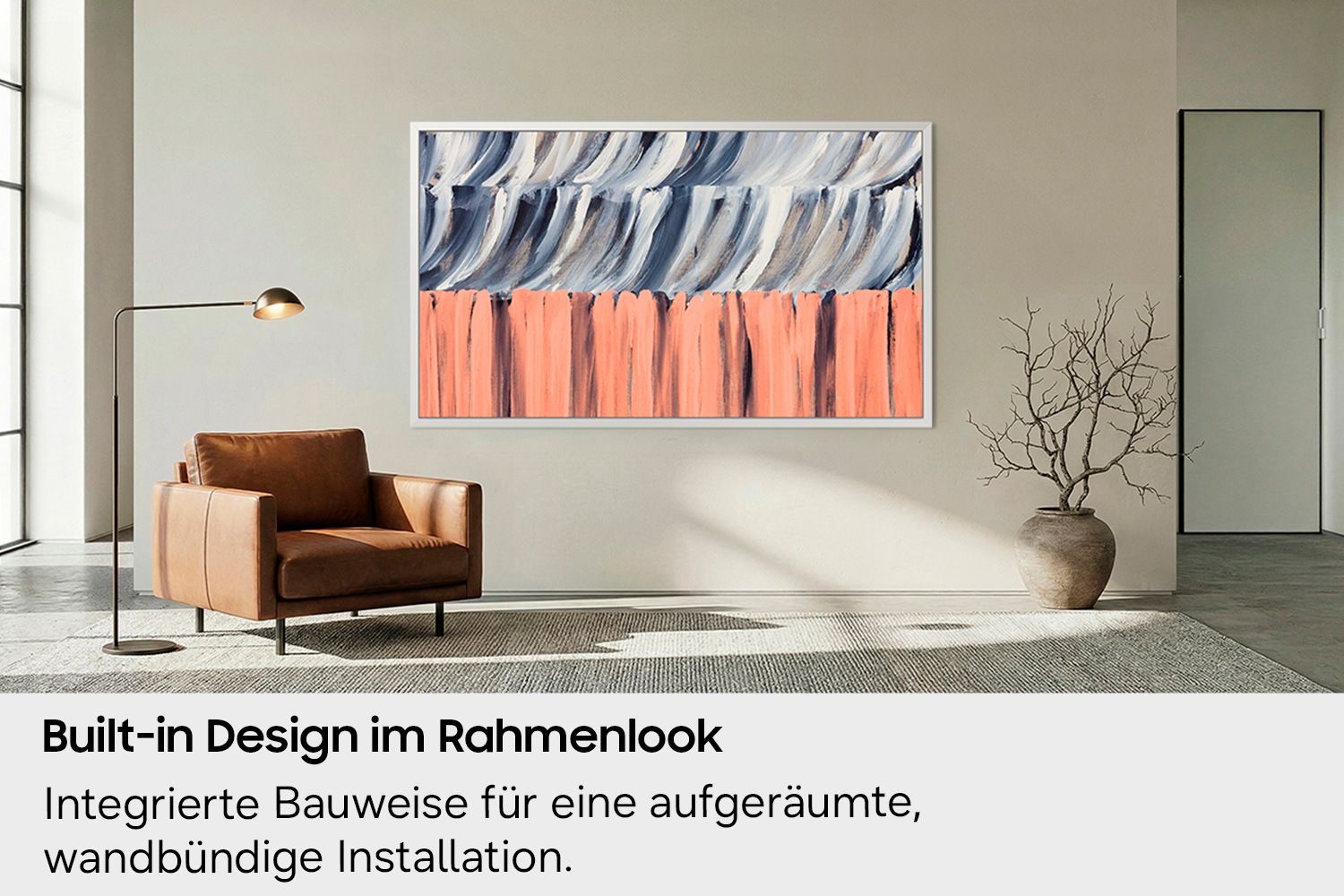 Samsung QLED-Fernseher »GQ43LS03HAU« 108 cm/43 ″ Smart-TV The Frame, Art Mode Kunstwerke, Antireflexion, Rahmen austauschbar