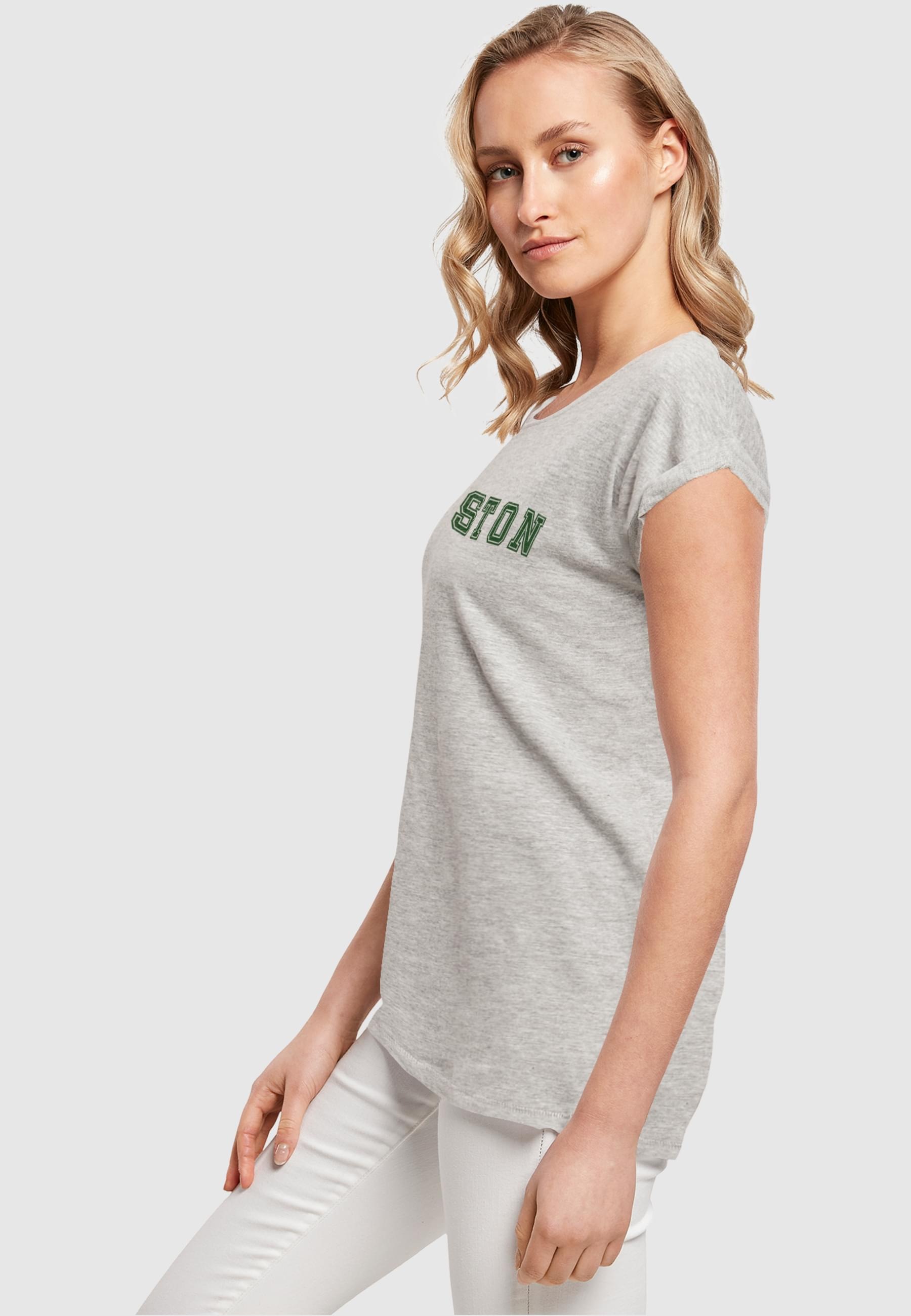 Merchcode T-Shirt »Merchcode Damen Ladies Boston Extended Shoulder Tee«, (1 tlg.)
