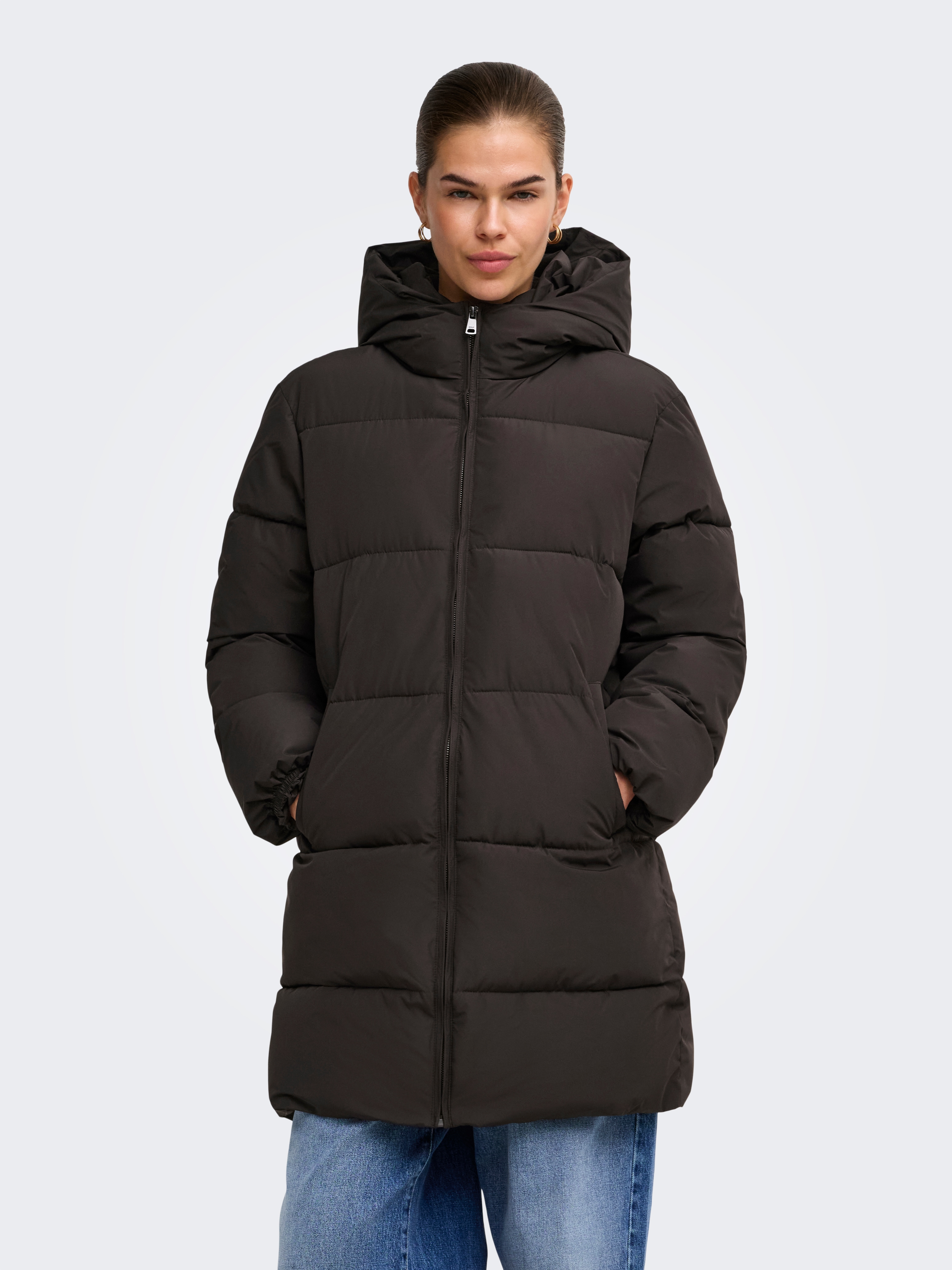 ONLY Steppmantel "ONLJUTA PUFFER COAT OTW" Kunstfaser
