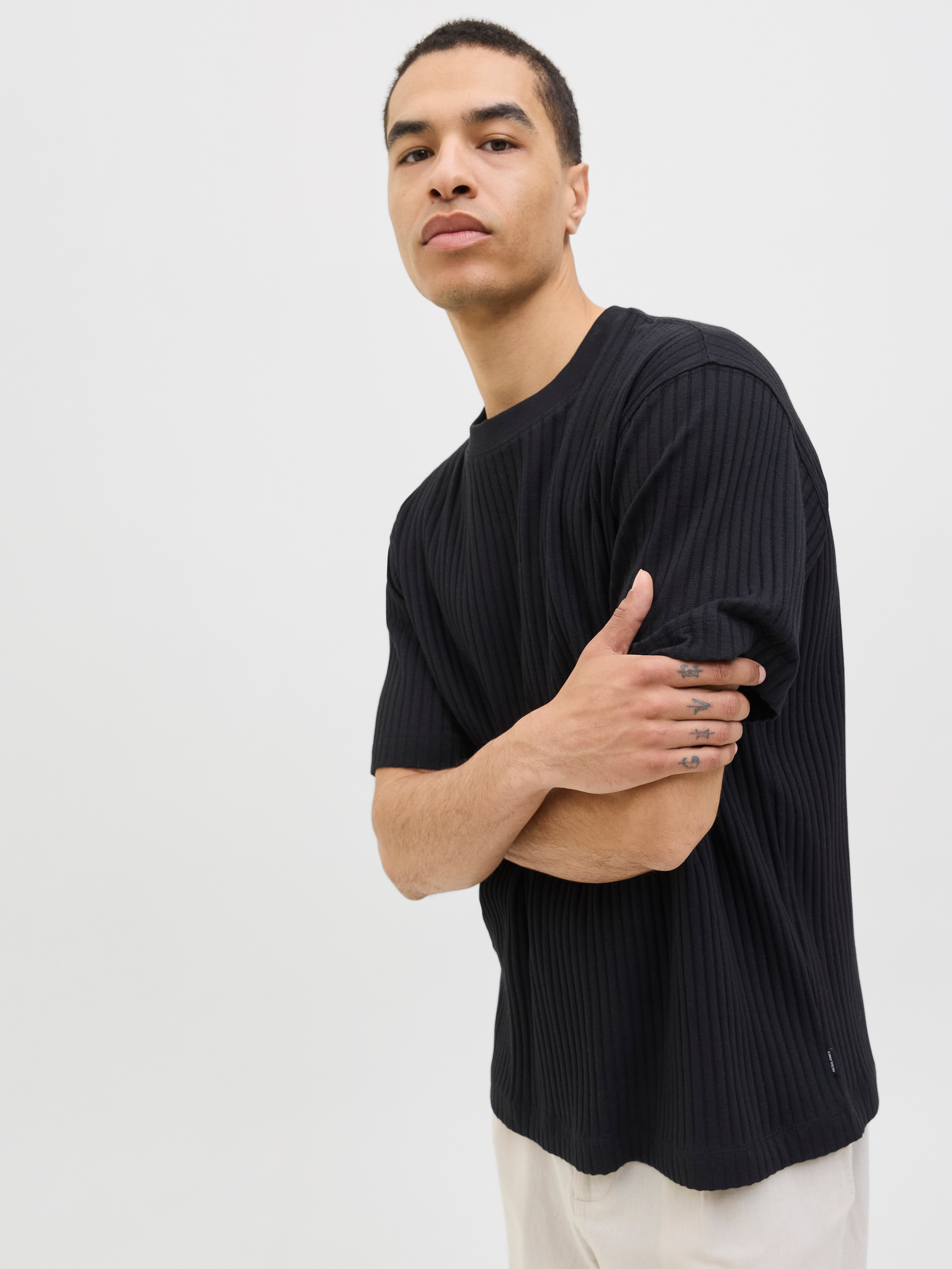 Jack & Jones T-Shirt "JJEURBAN EDGE STRUCTURE TEE SS" günstig online kaufen
