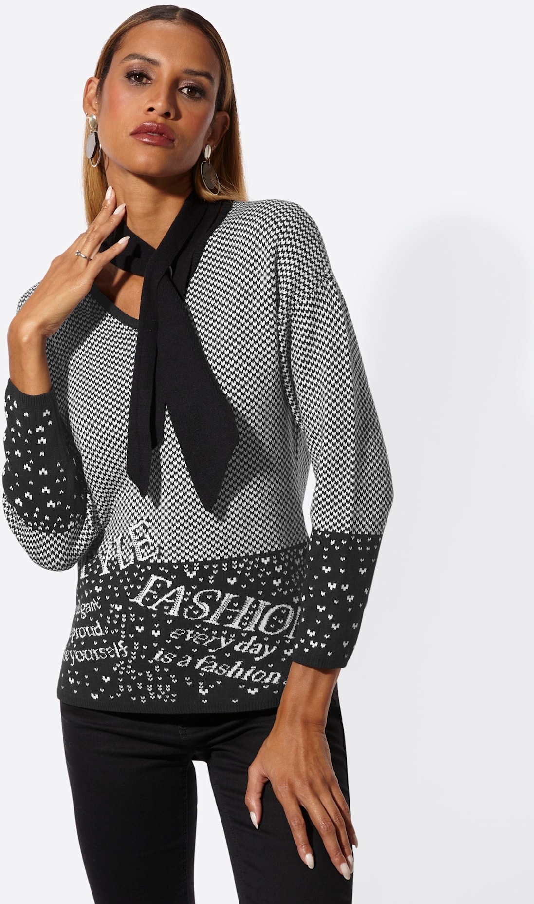 creation L Jacquardpullover »Modal-Baumwoll-Pullover«