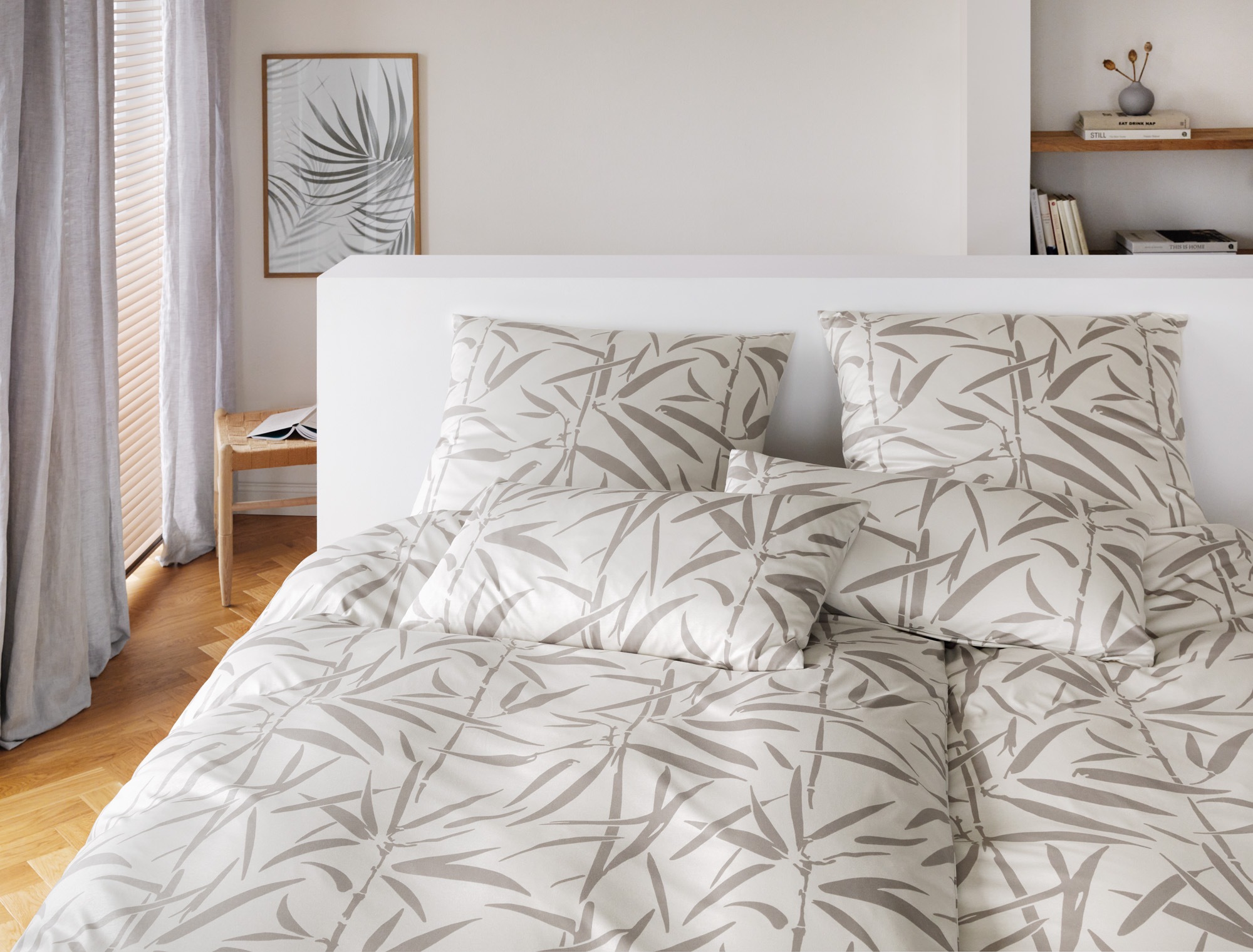 Elegante Bettwäsche "Sweet Grass" 2 Stk. angenehmes Hautgefühl günstig online kaufen