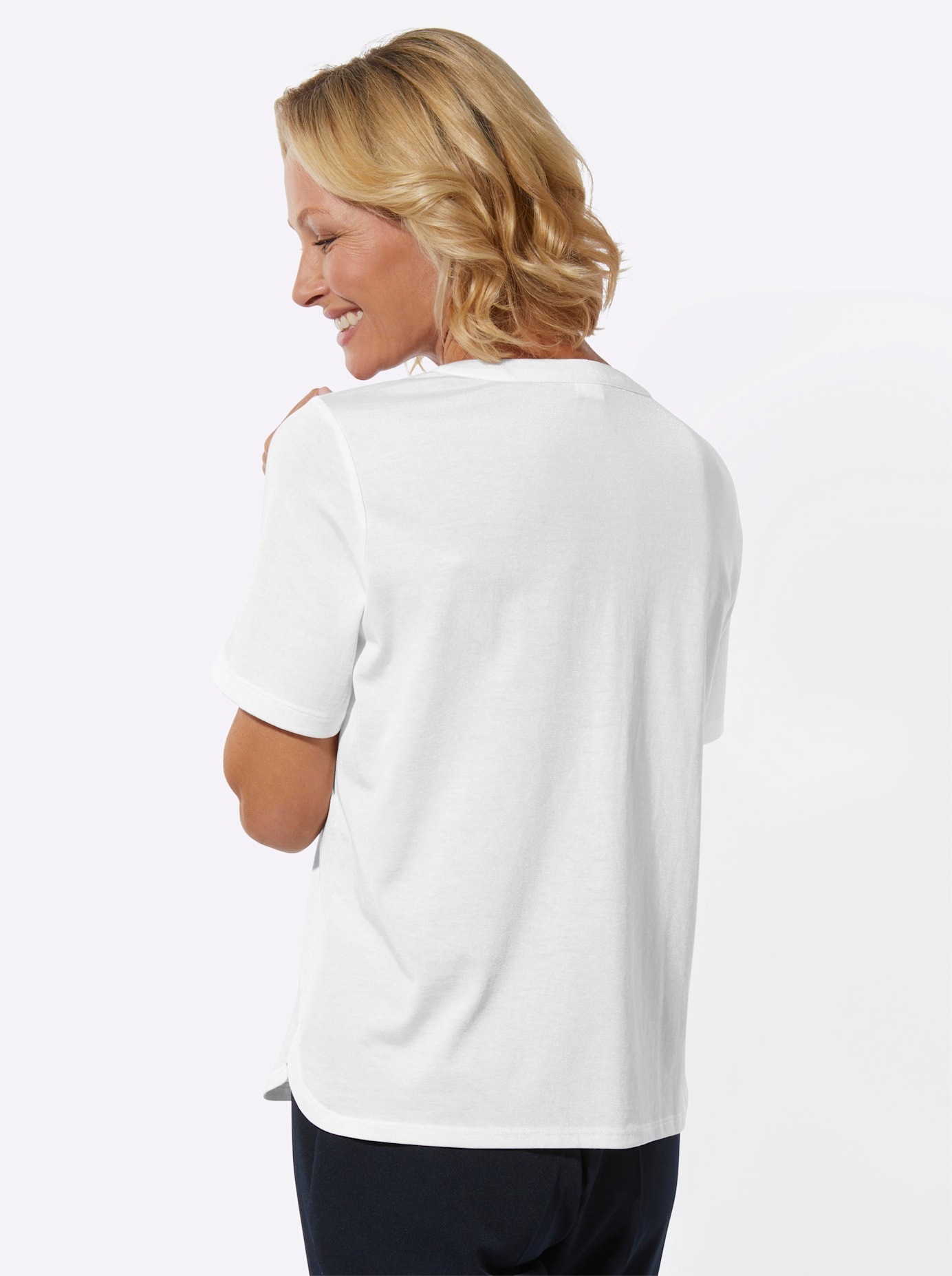 Rundhalsshirt "Kurzarm-Shirt", 1 tlg. günstig online kaufen