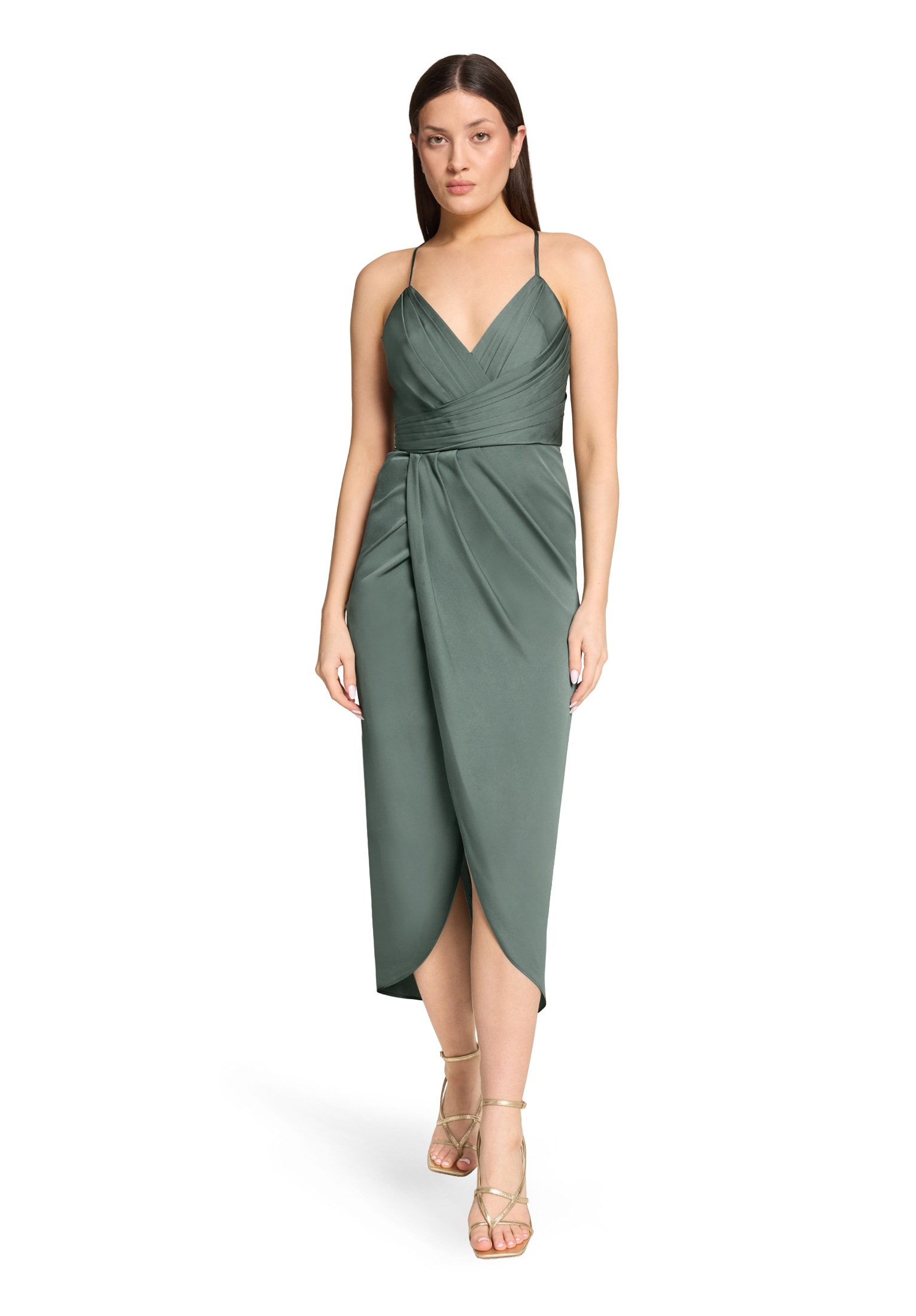 Vera Mont Abendkleid »Damen mit Raffung« Ohne Tasche Material