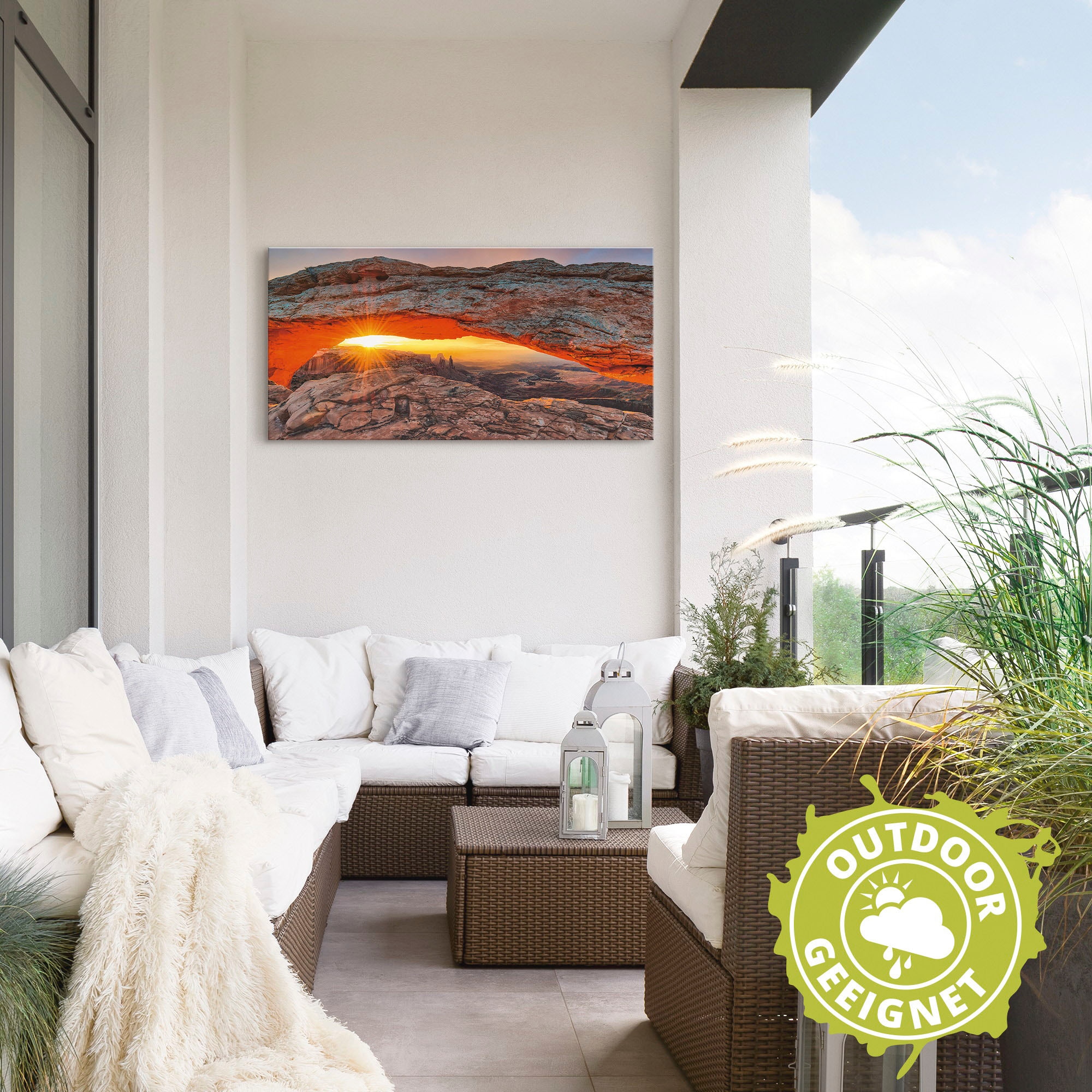 Artland Wandbild »Iconic Mesa Arch«, Felsen, (1 St.), als Alubild, Outdoorbild, Leinwandbild, Poster in verschied. Größen